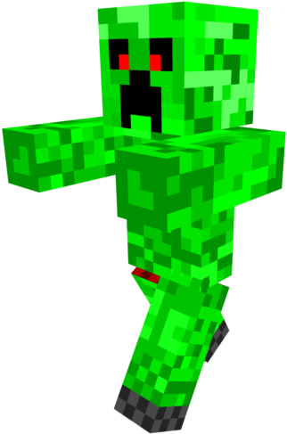Minecraft: Creeper, figurmodell Bakgrunner
