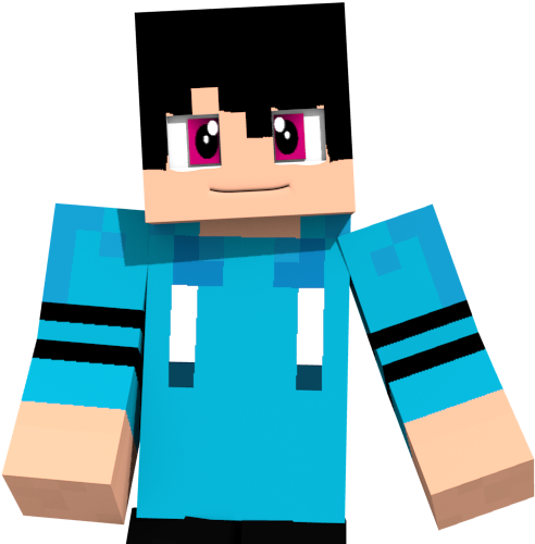 Minecraft-figur med blå skjorte Bakgrunner