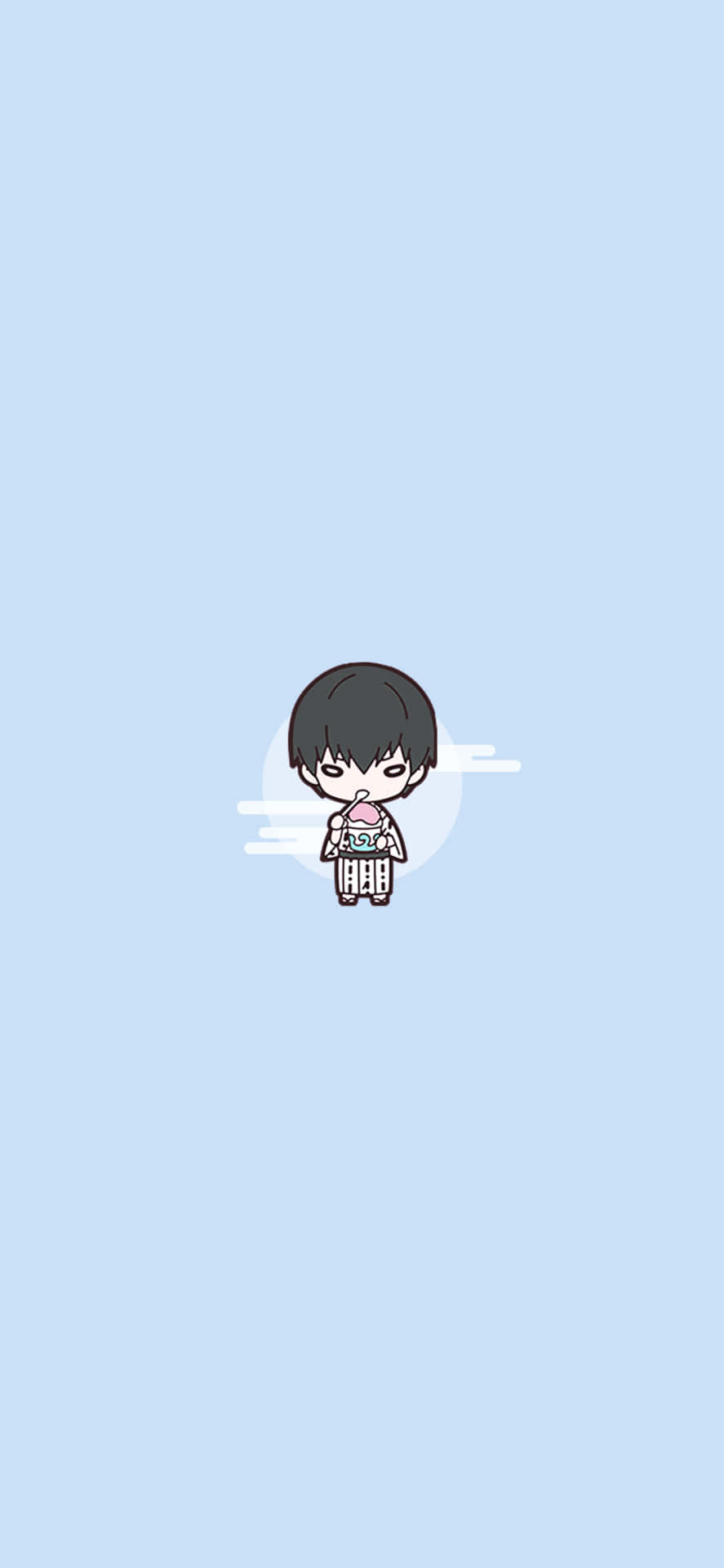 Mini Suna Rintarou Minimalistisk Digital Kunst Bakgrunner