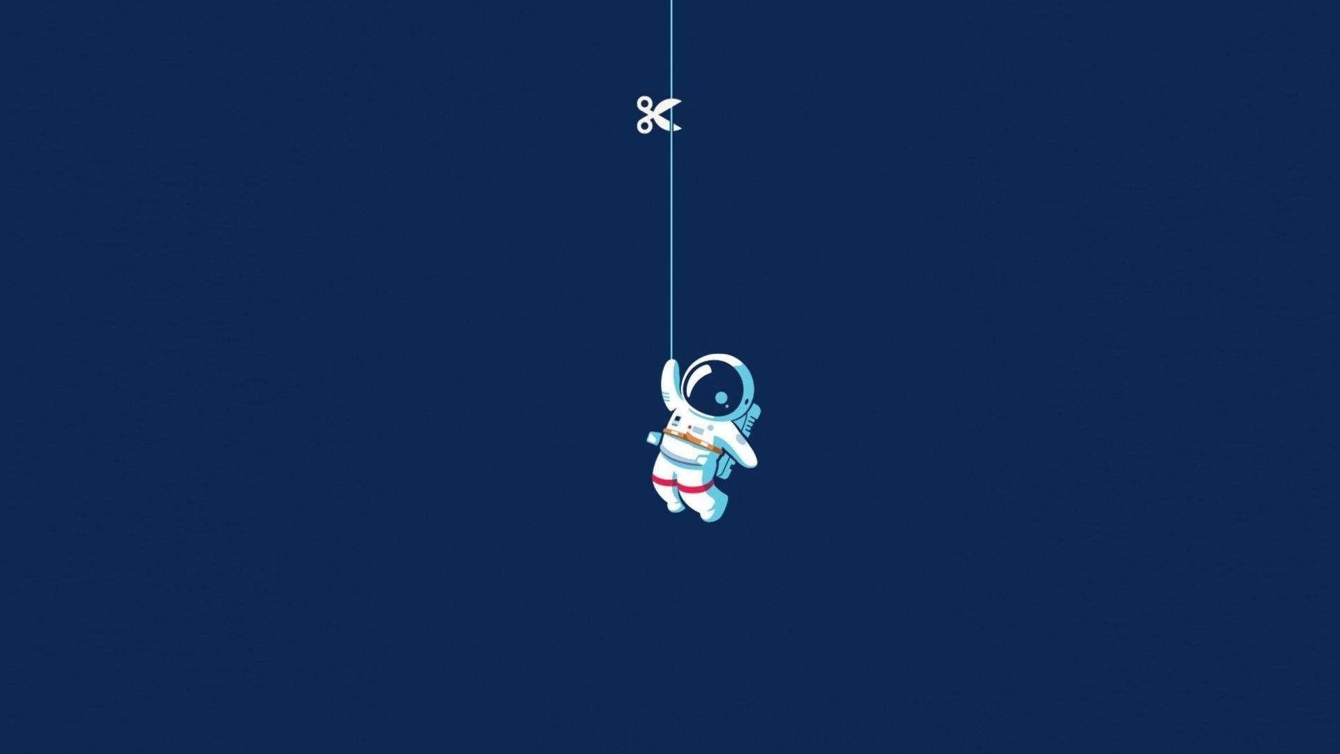Minimal Svømmende Astronaut Bakgrunner