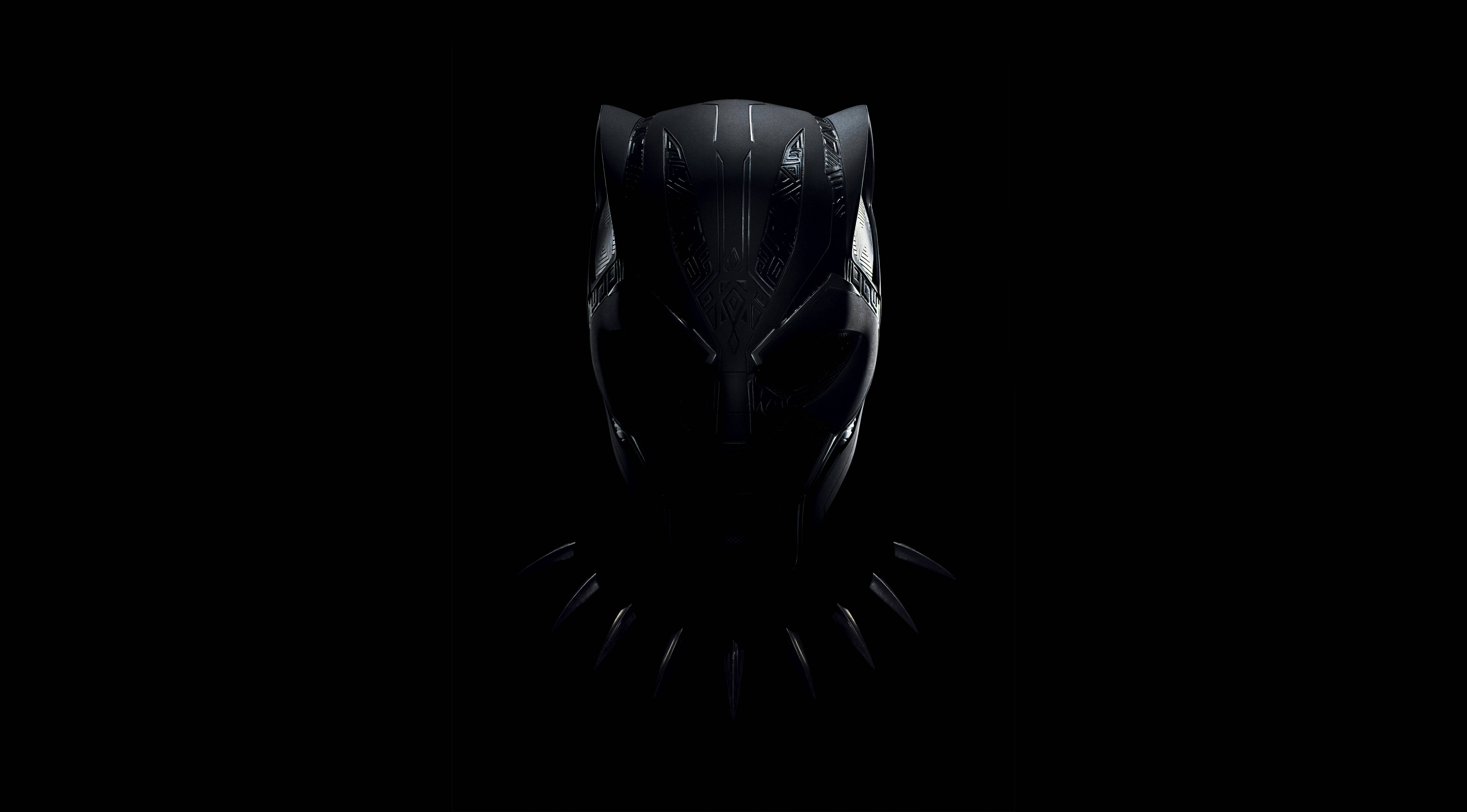 Minimalistisk Black Panther 4K Ultra HD Mørk Bakgrunner