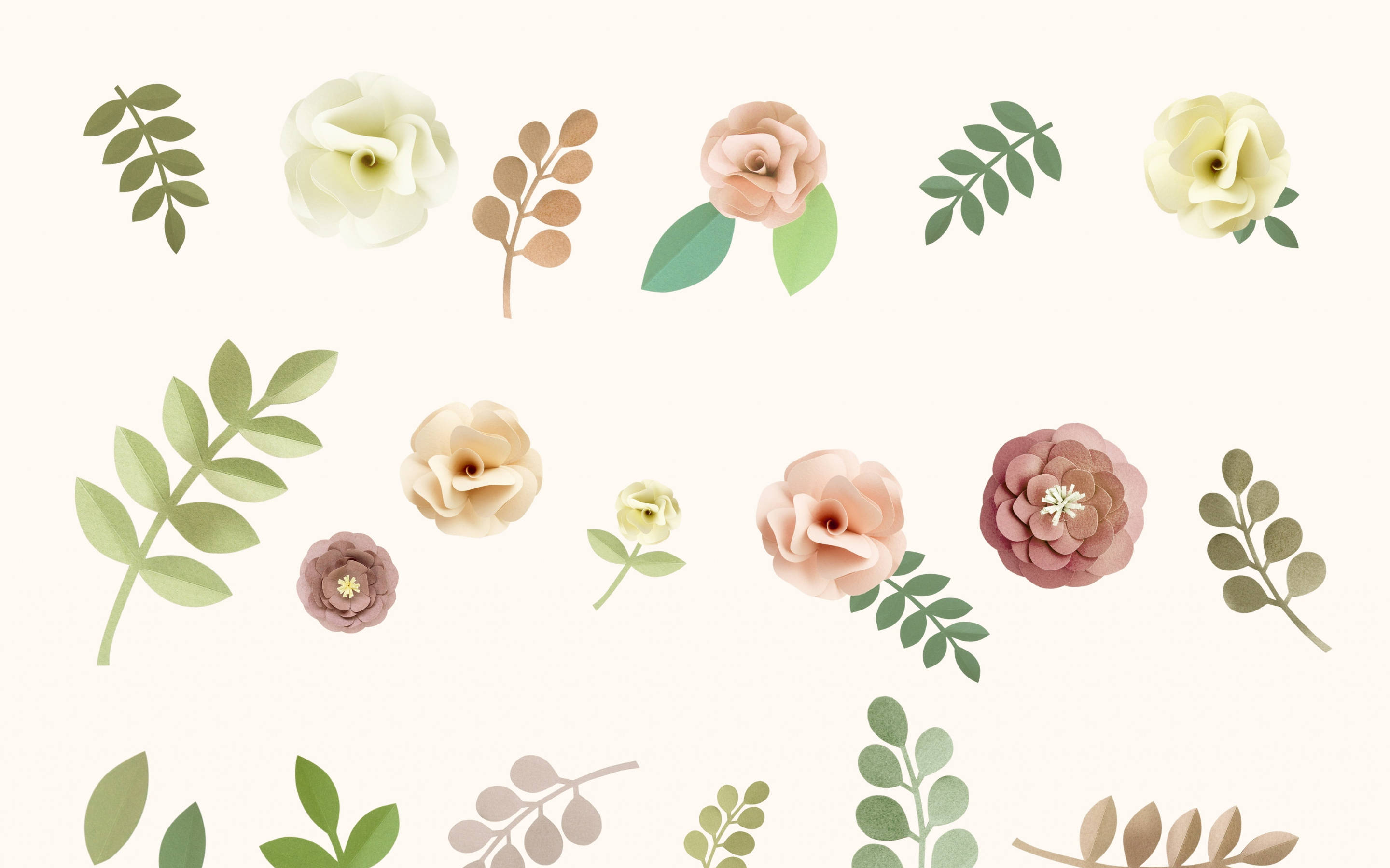Minimalistisk blomsterdesign i pastellfarger Bakgrunner