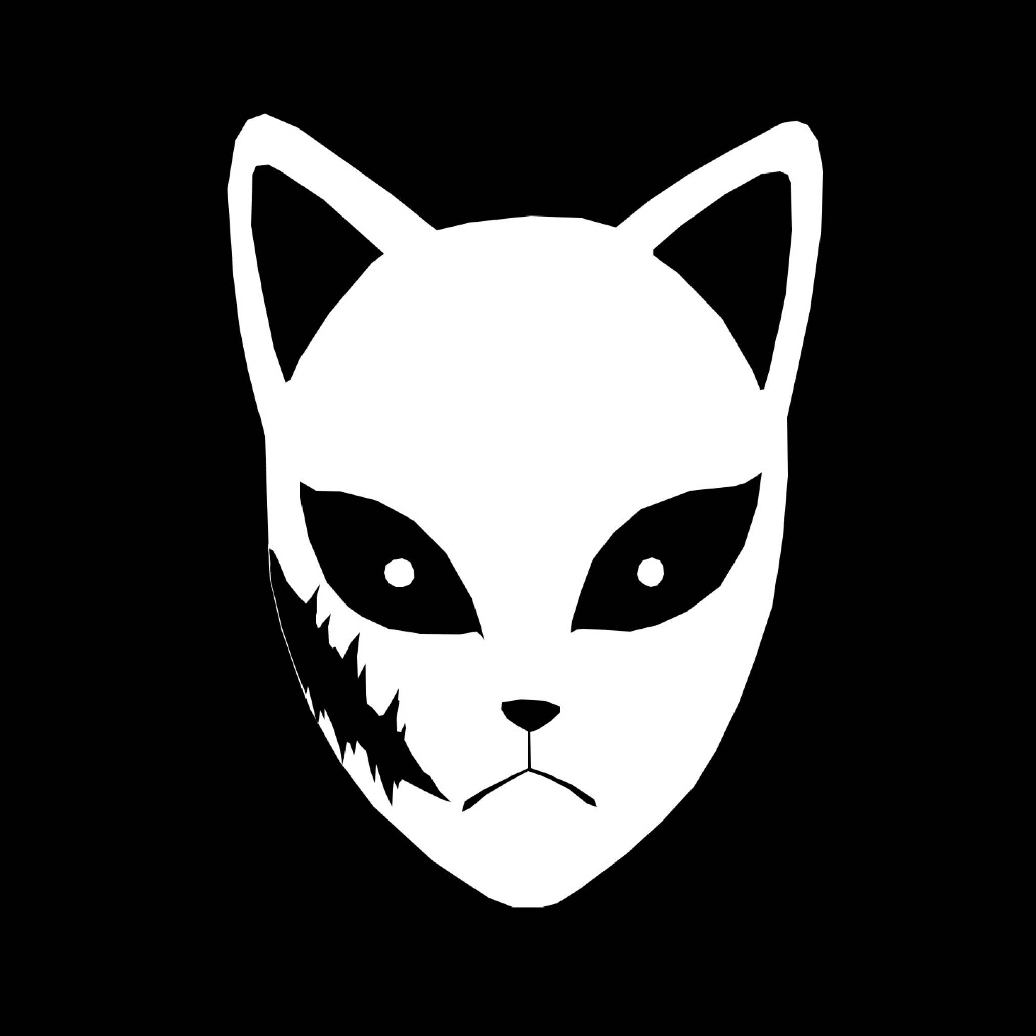 Minimalistisk Demon Slayer-maske Bakgrunner