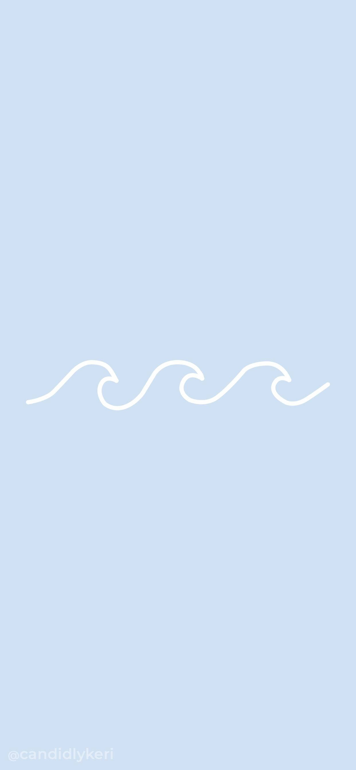 Minimalistisk estetisk hvit bølgekunst Bakgrunner