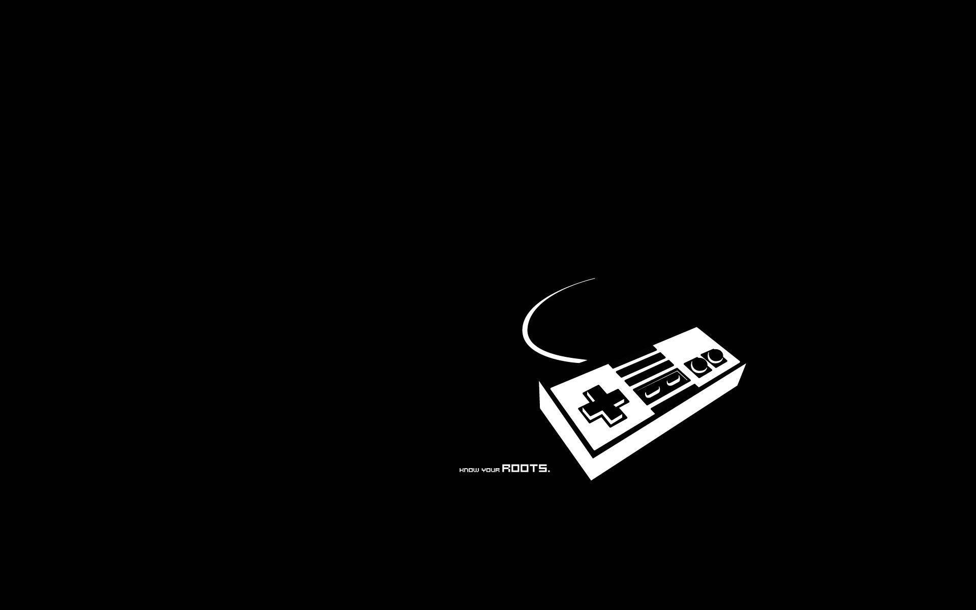 Minimalistisk gammel spillkontroller bakgrunnsbilde