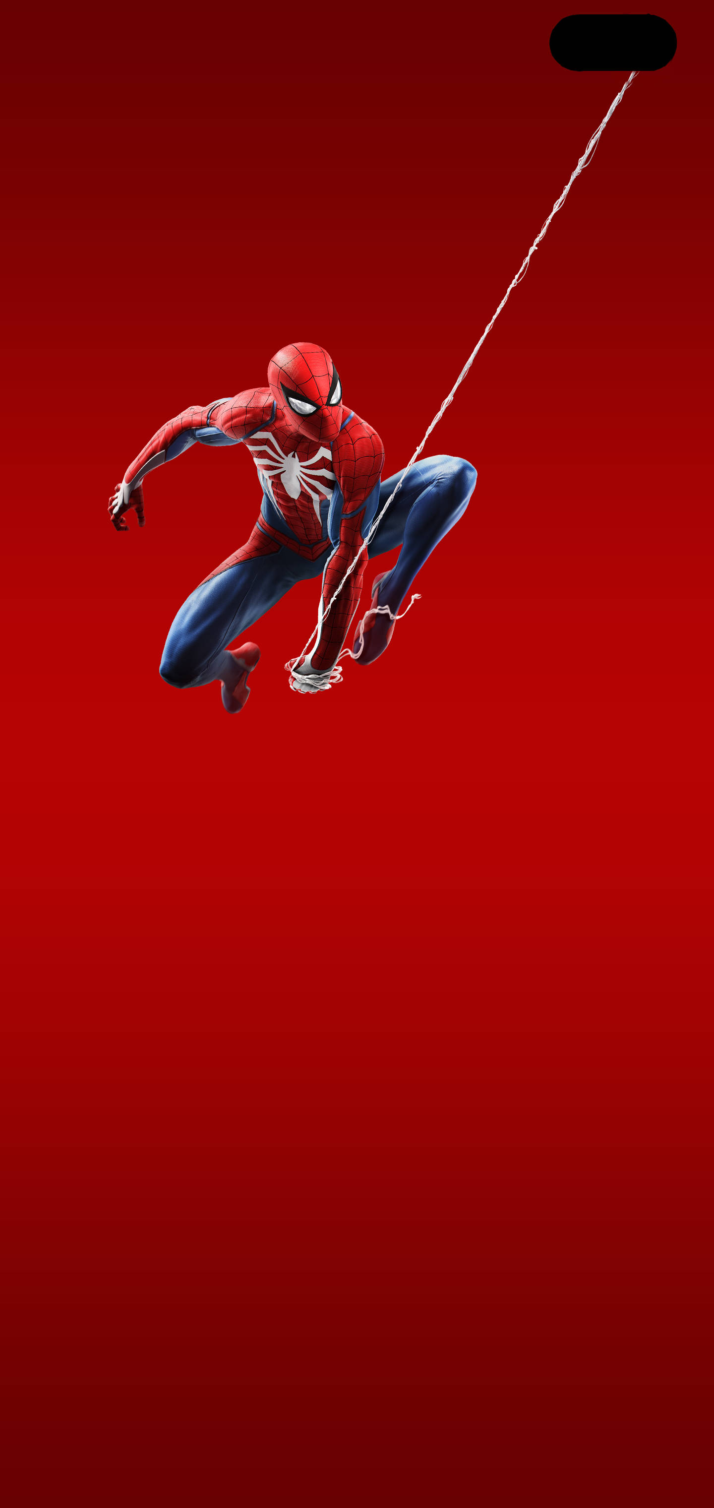 Minimalistisk Galaxy S10 Plus Spider-Man Bakgrunner