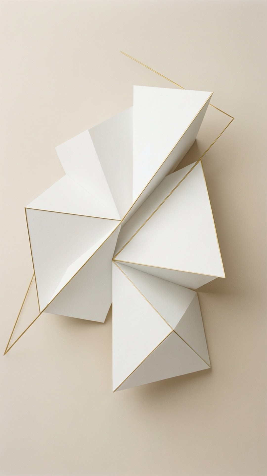 Minimalistisk gullgeometri Bakgrunner