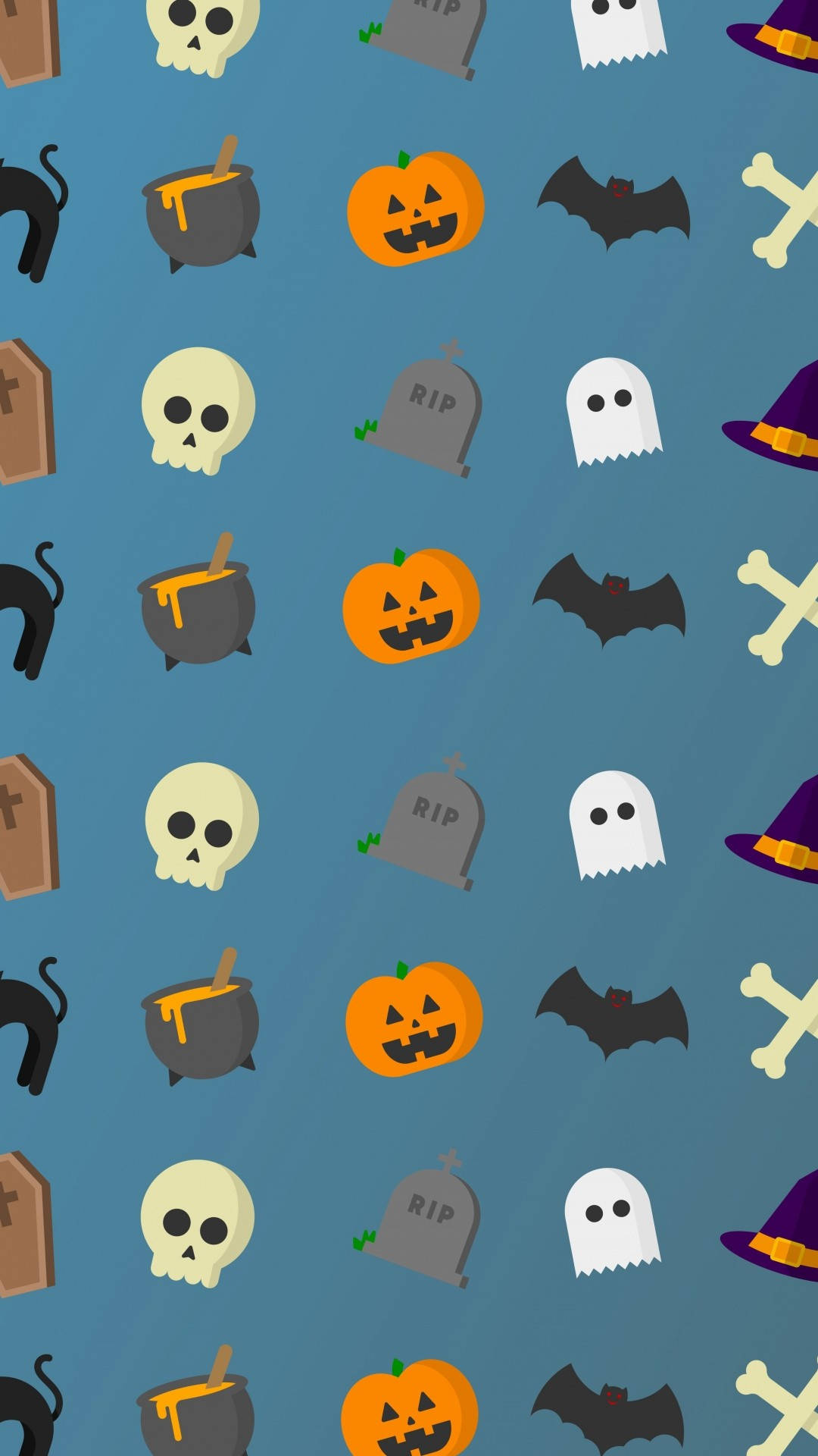 Minimalistisk Halloween iPhone Bakgrunner