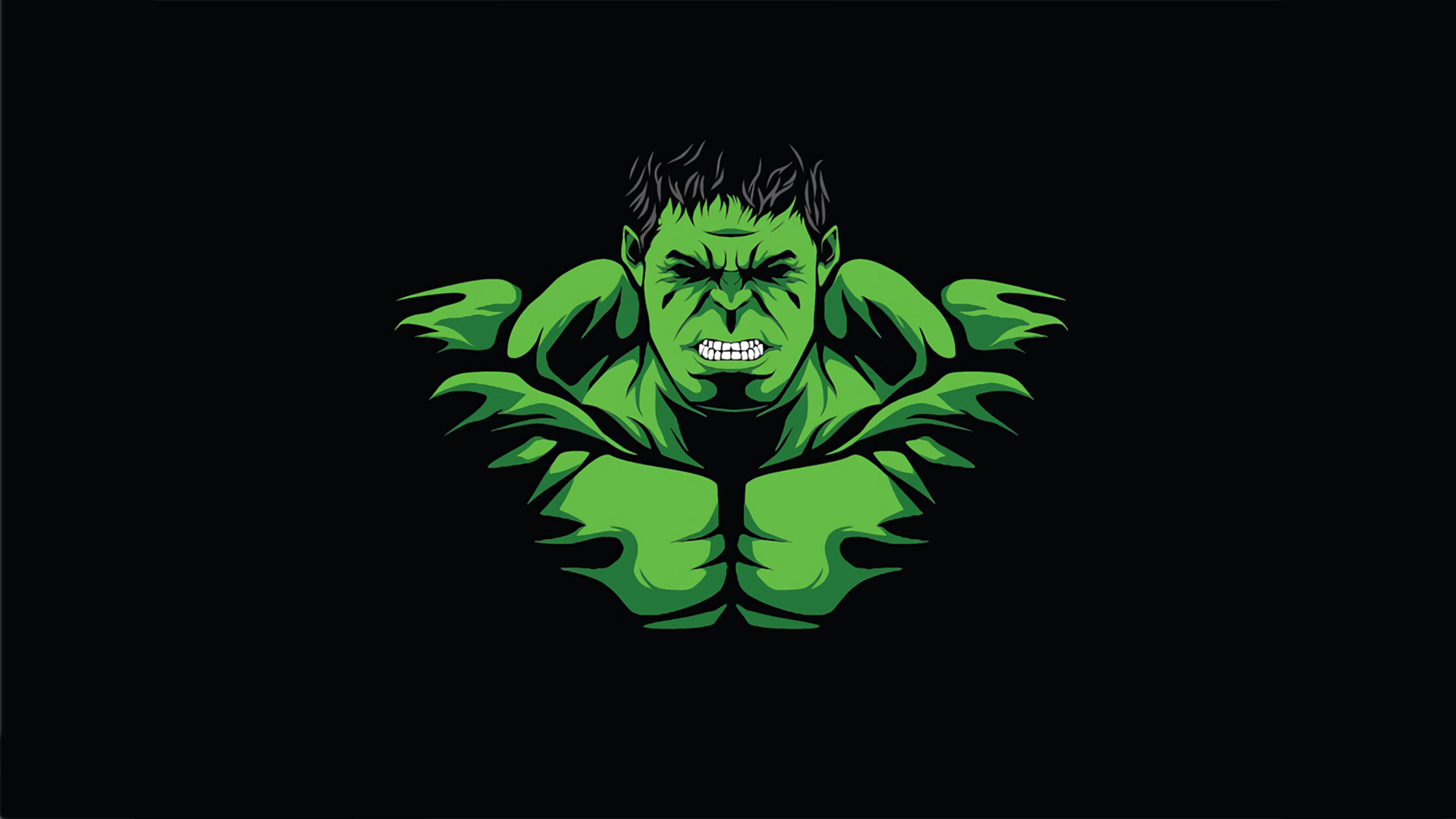 Minimalistisk Hulk i 4K Bakgrunner