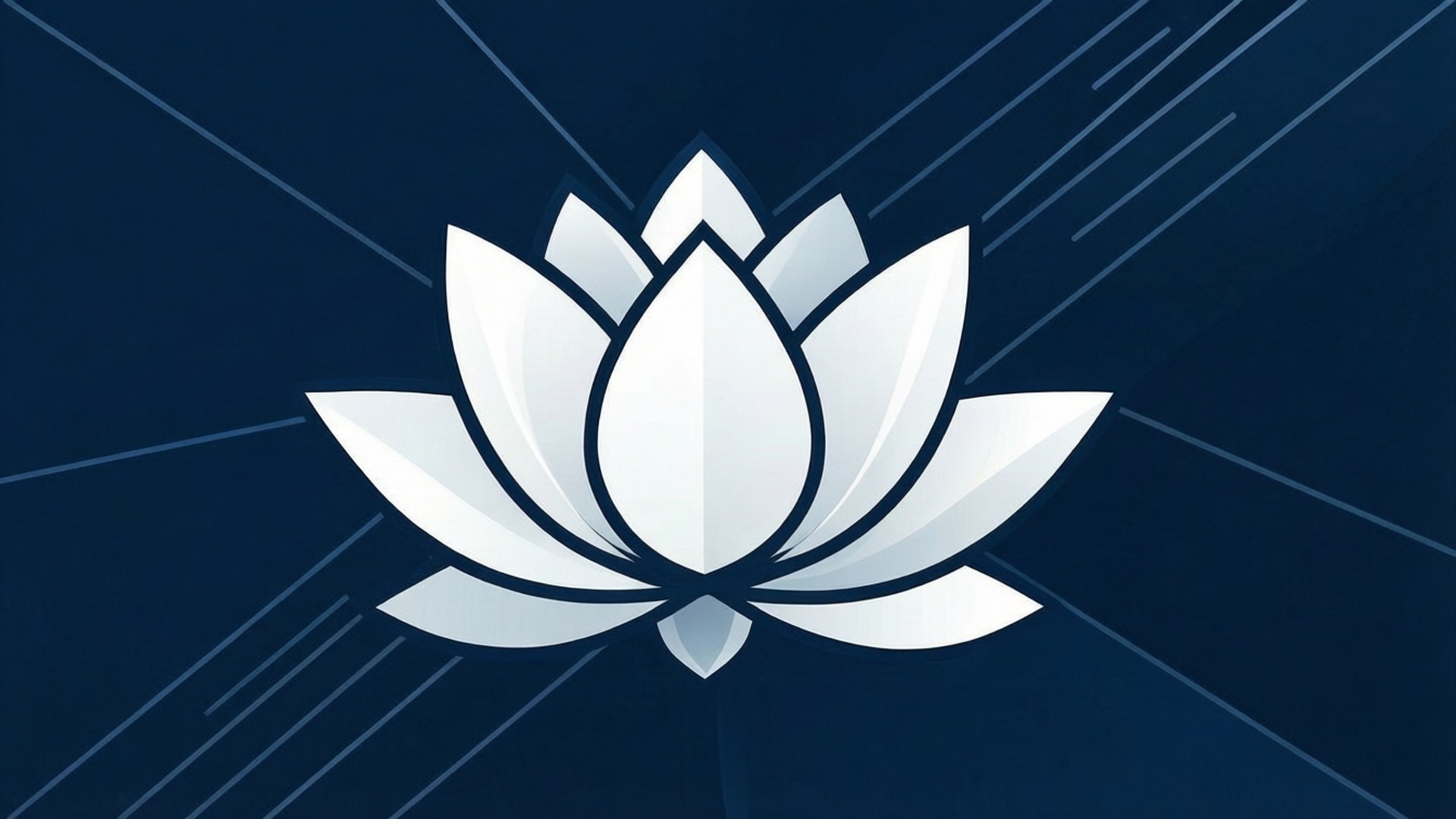 Minimalistisk hvit lotus Bakgrunner