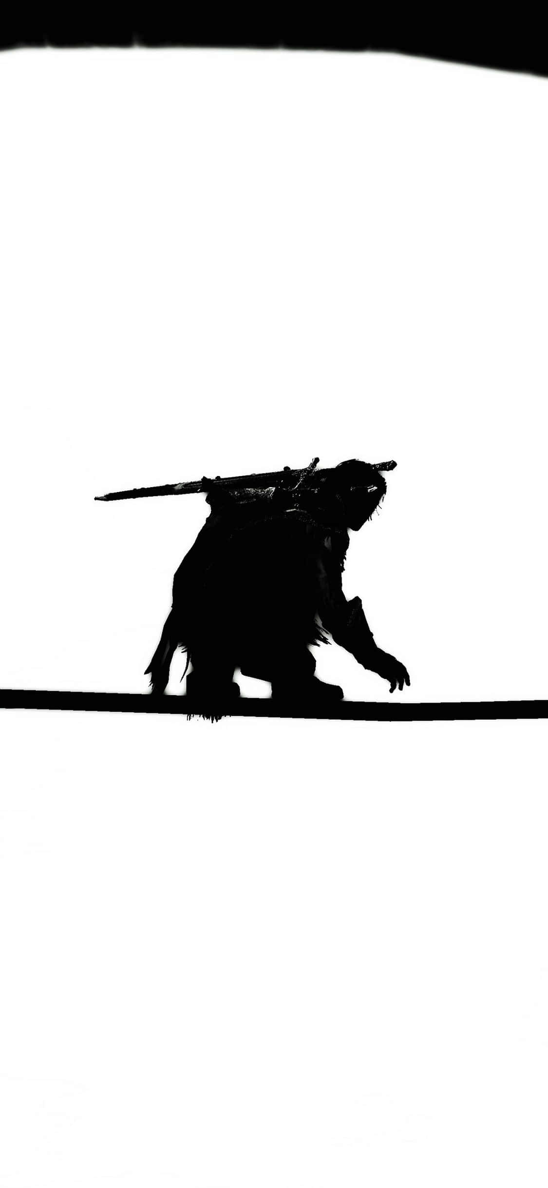 Minimalistisk iPhone X Shadow Of Mordor-bakgrunn Bakgrunner