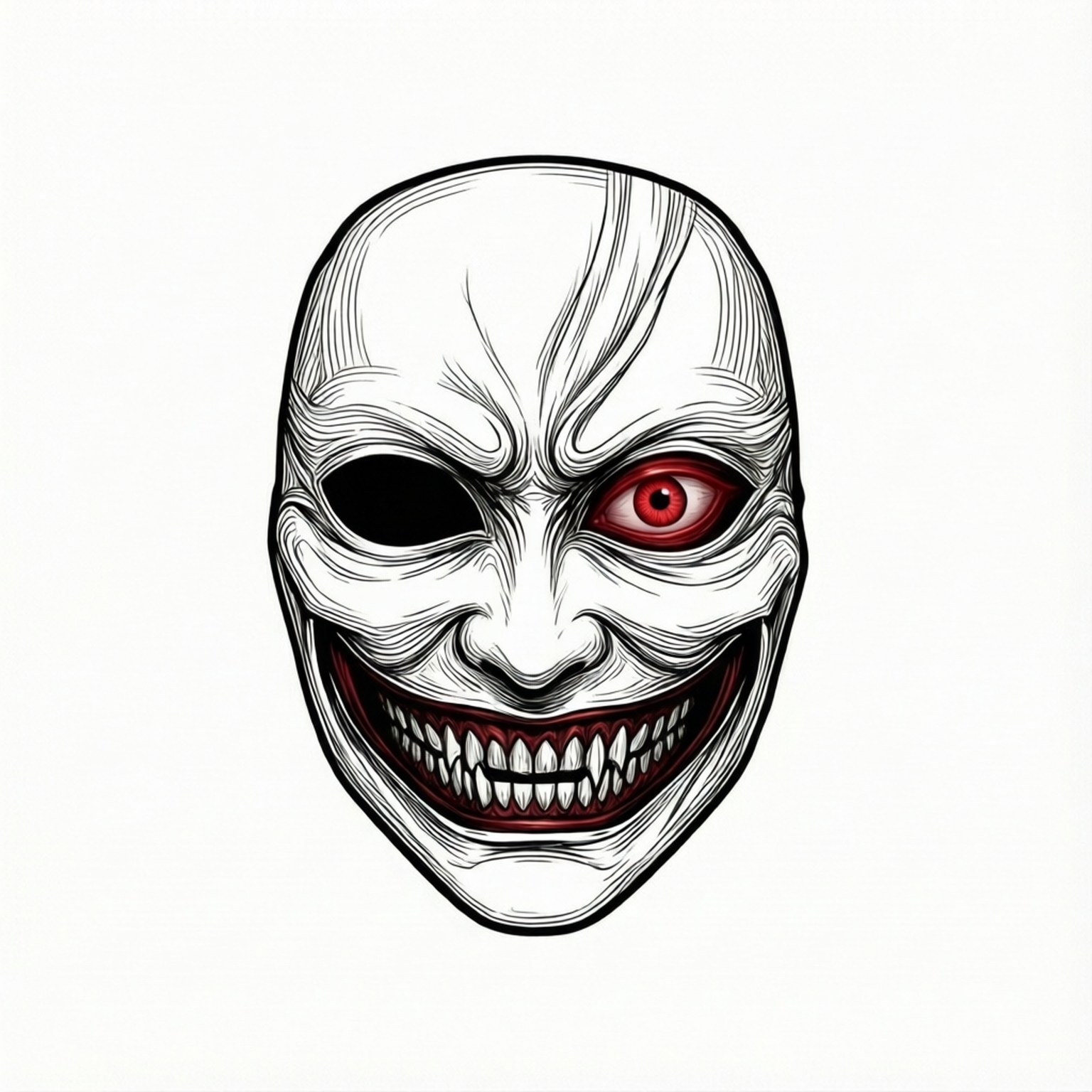 Minimalistisk Kaneki-maske Bakgrunner