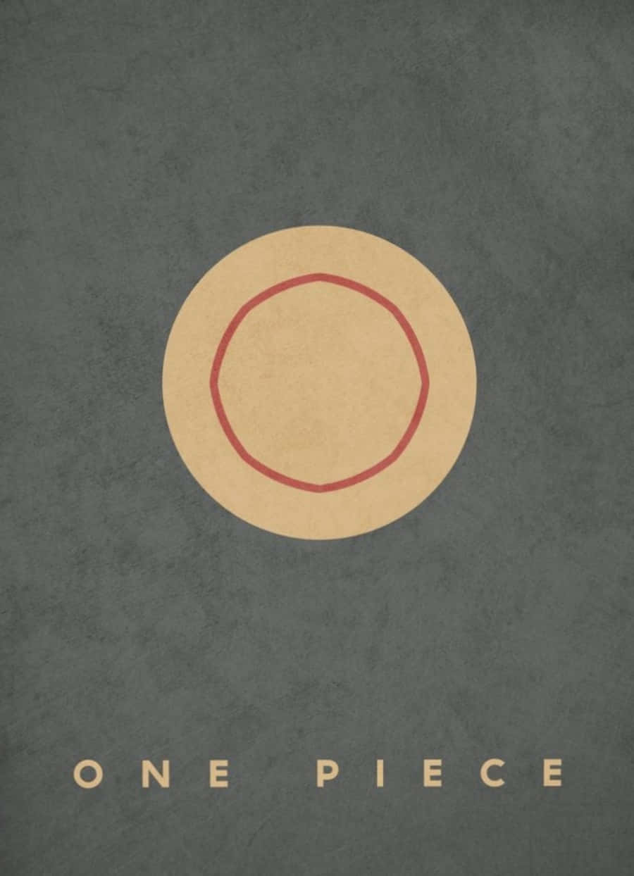 Minimalistisk One Piece Anime-plakat Bakgrunner