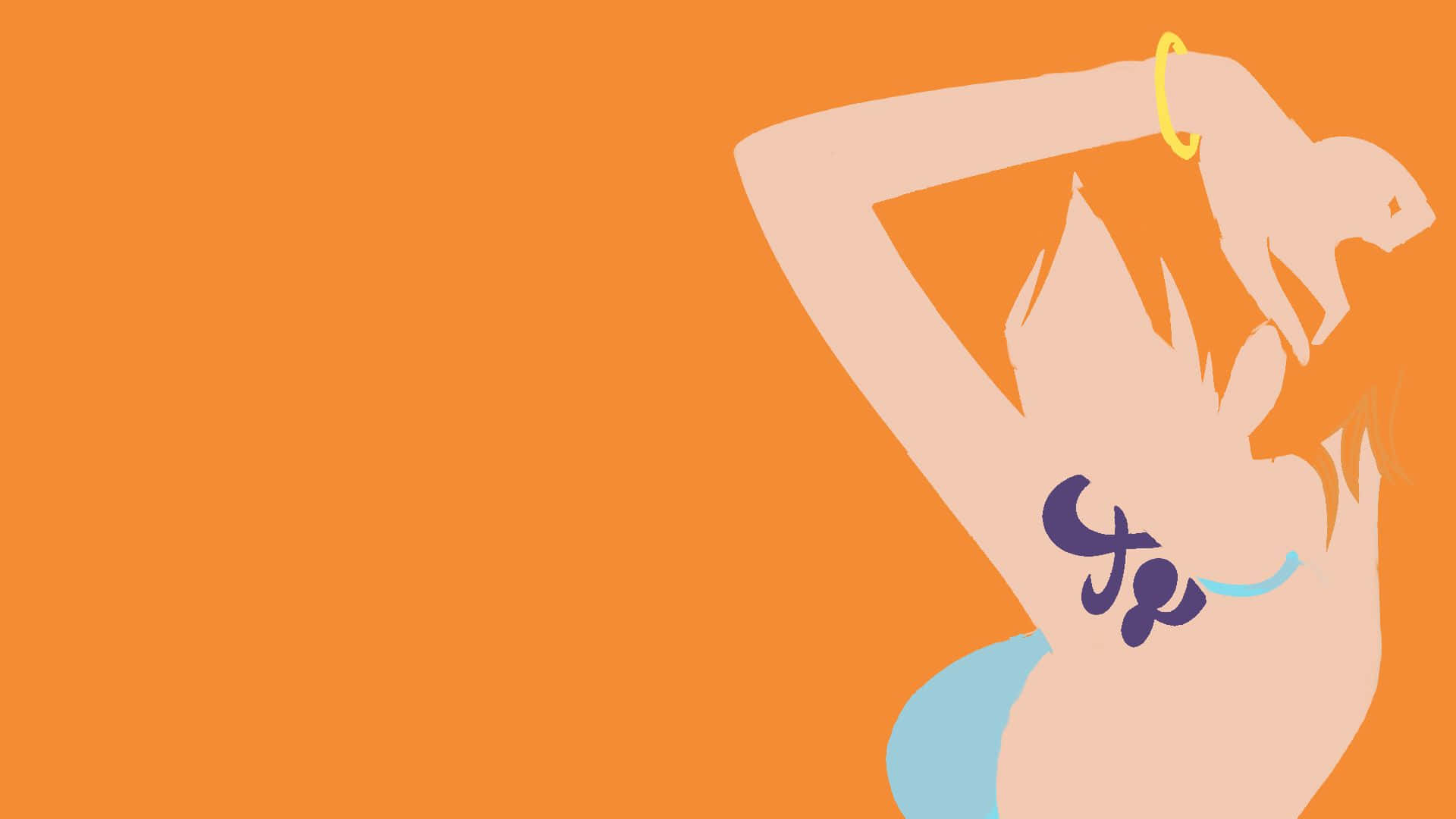 Minimalistisk One Piece-navigatørpirat Nami Bakgrunner