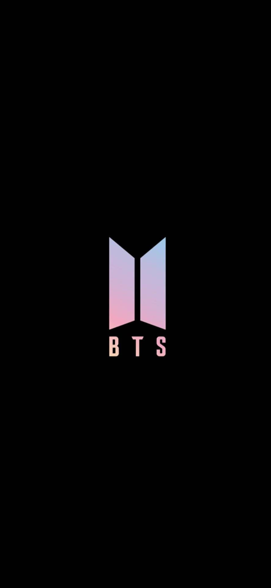 Minimalistisk rosa BTS-logo Bakgrunner