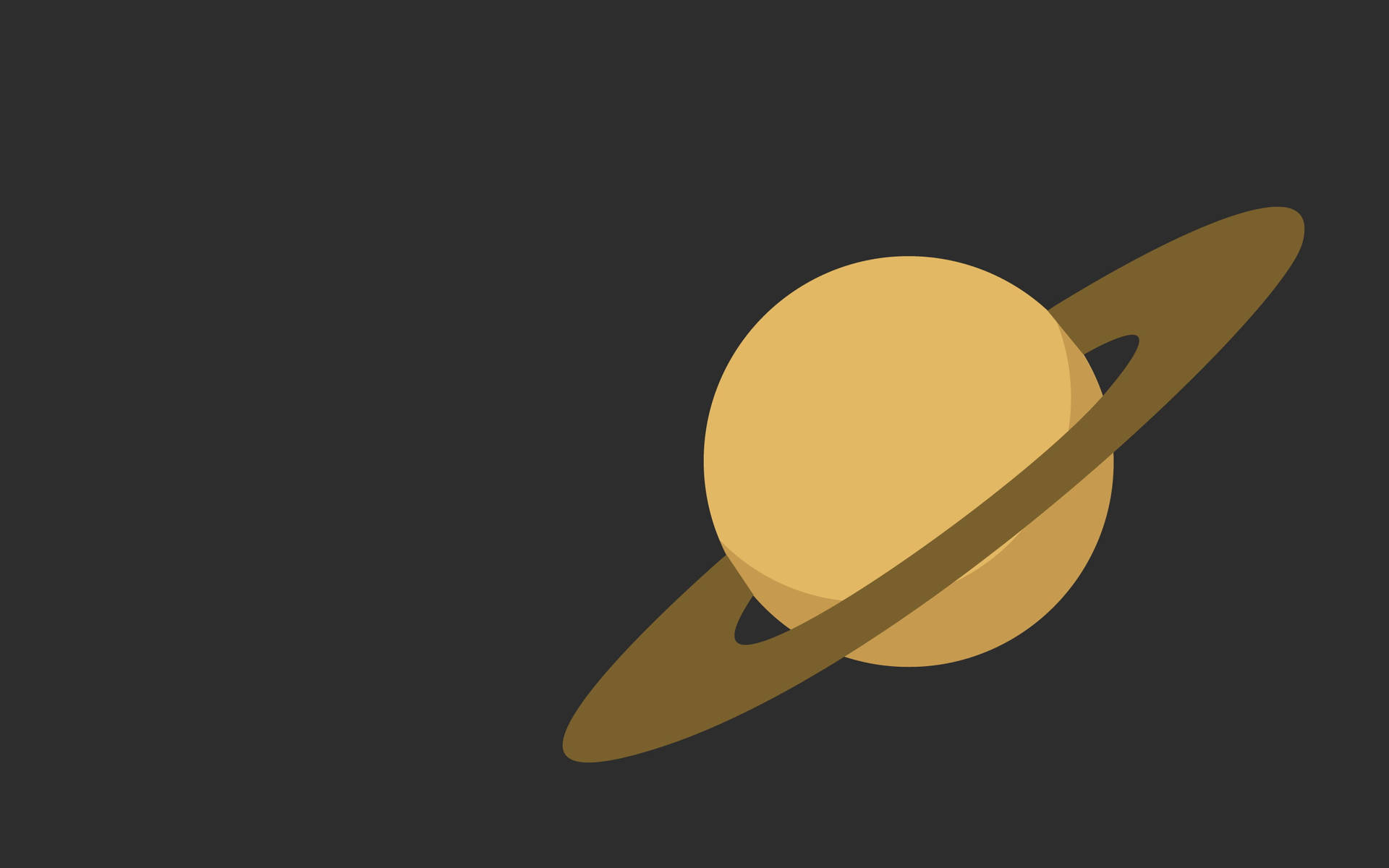 Minimalistisk Saturn 4K Bakgrunner
