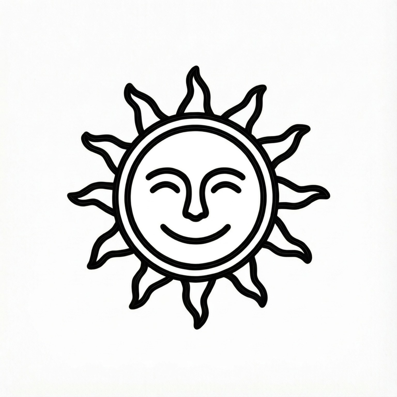 Minimalistisk sol-linjekunst Bakgrunner