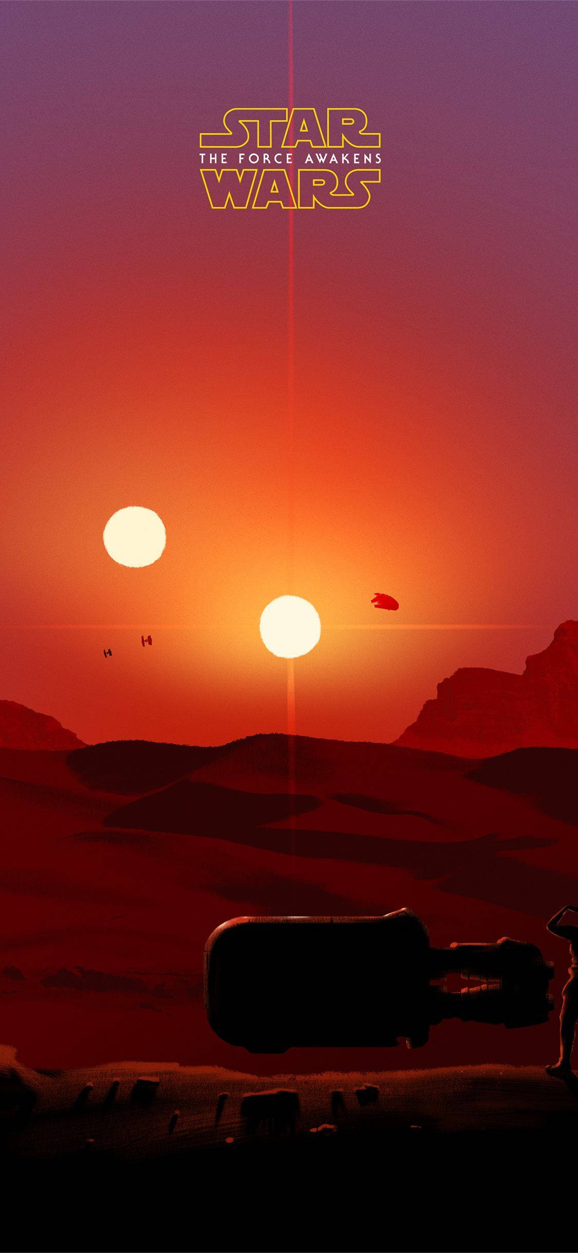 Minimalistisk Star Wars iPhone 6 Plus Bakgrunner