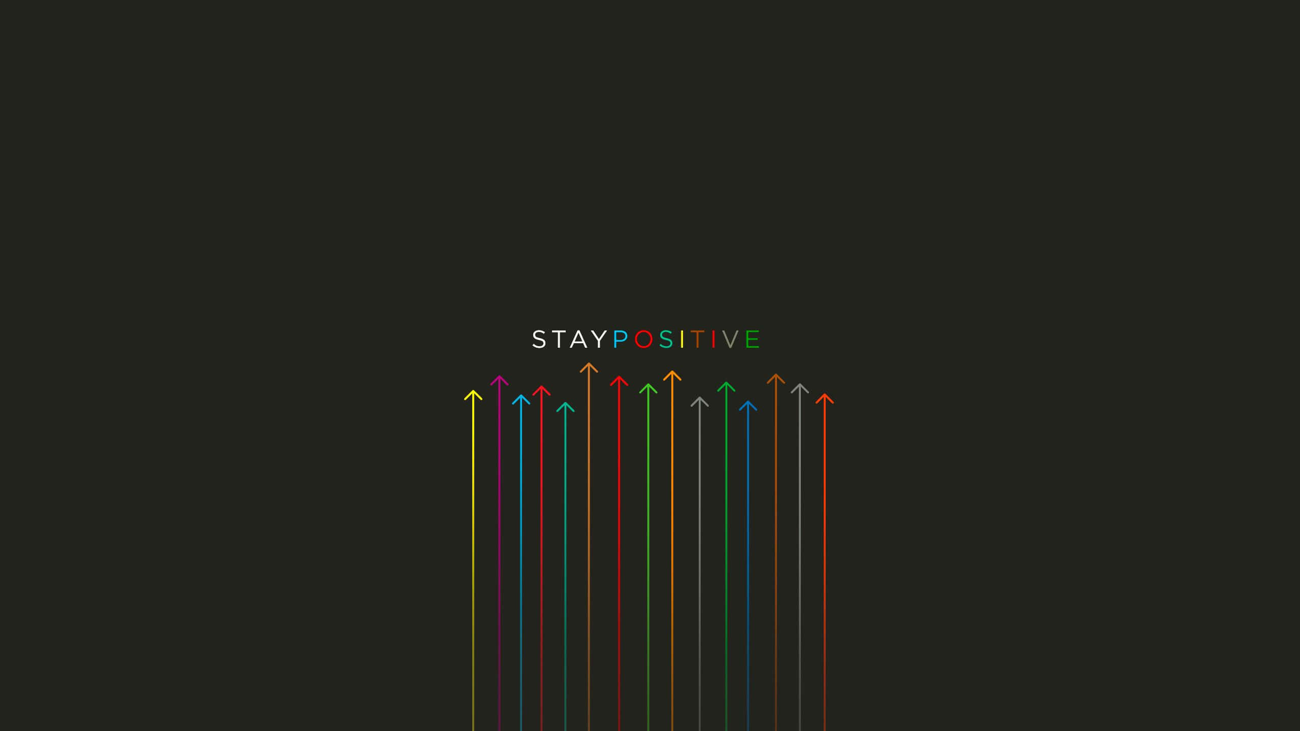 Minimalistisk Stay Positive Selvtillitsstyrkende Bakgrunner