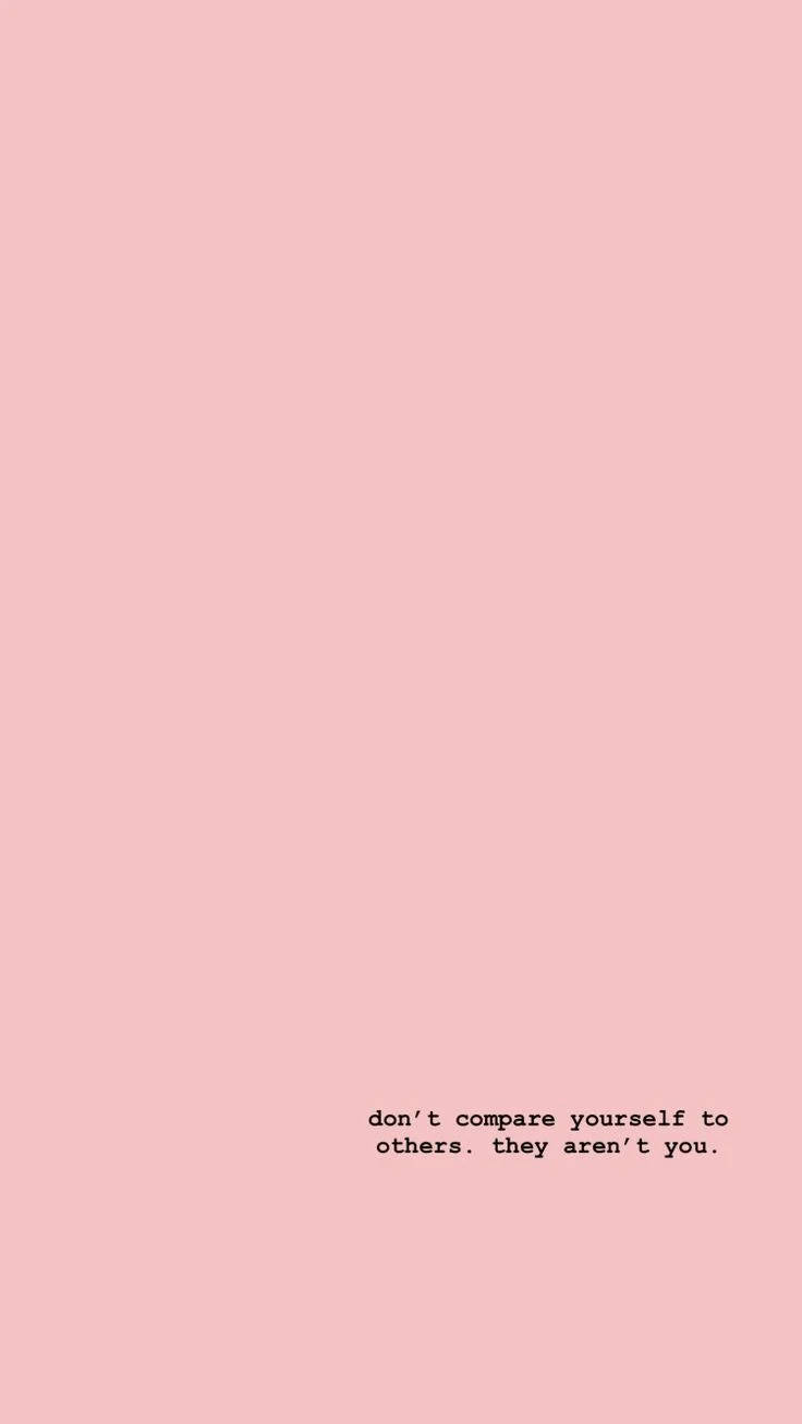 Minimalistisk søtt sitat rosa bakgrunn Bakgrunner
