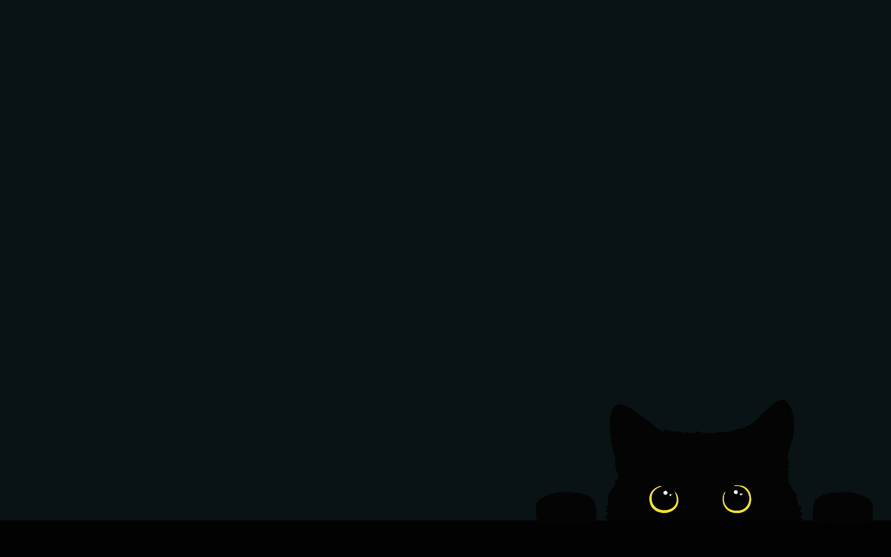 Minimalistiske svarte katt-bakgrunner Bakgrunner