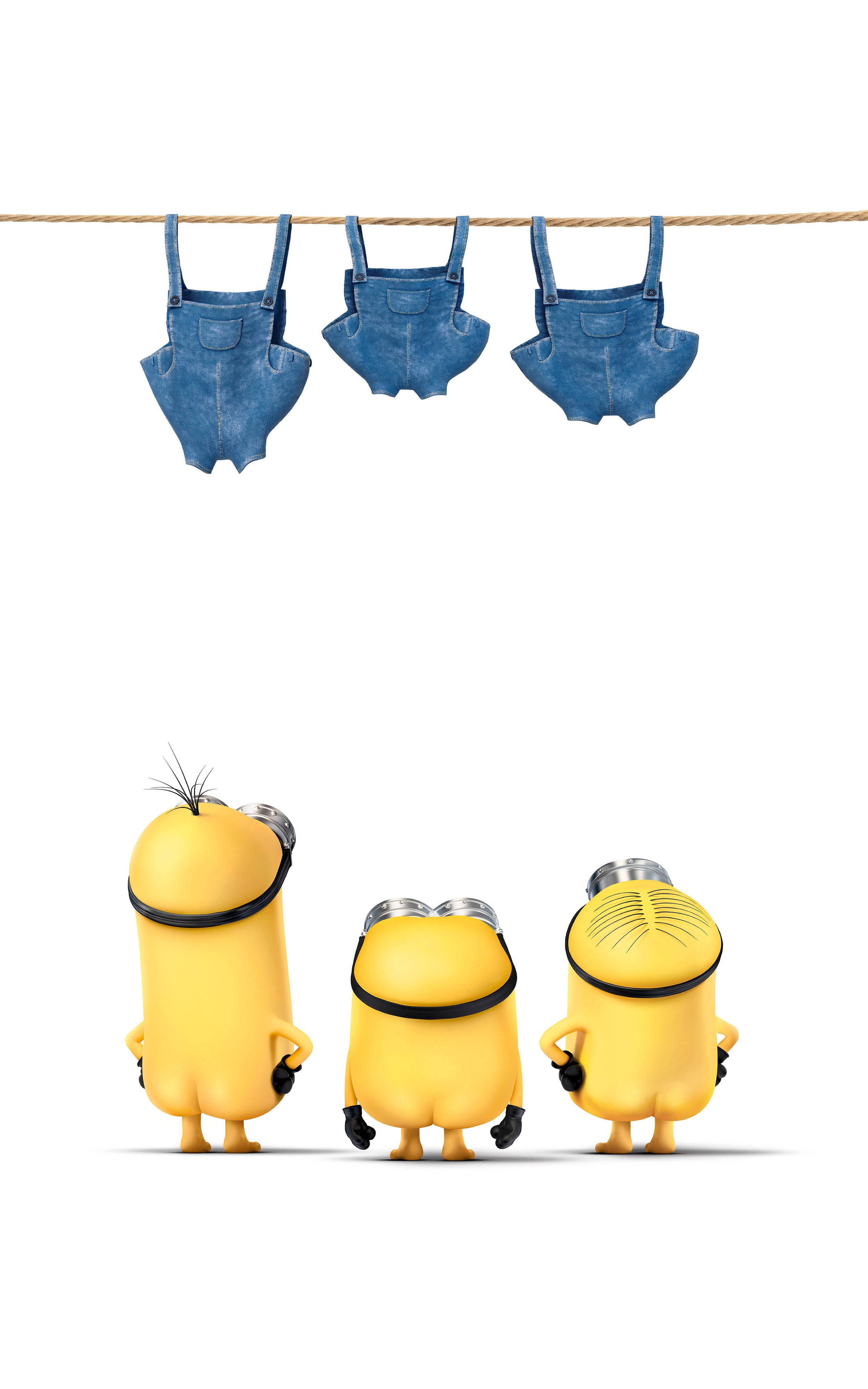 Minions Nakne Med Klesvask Bakgrunner
