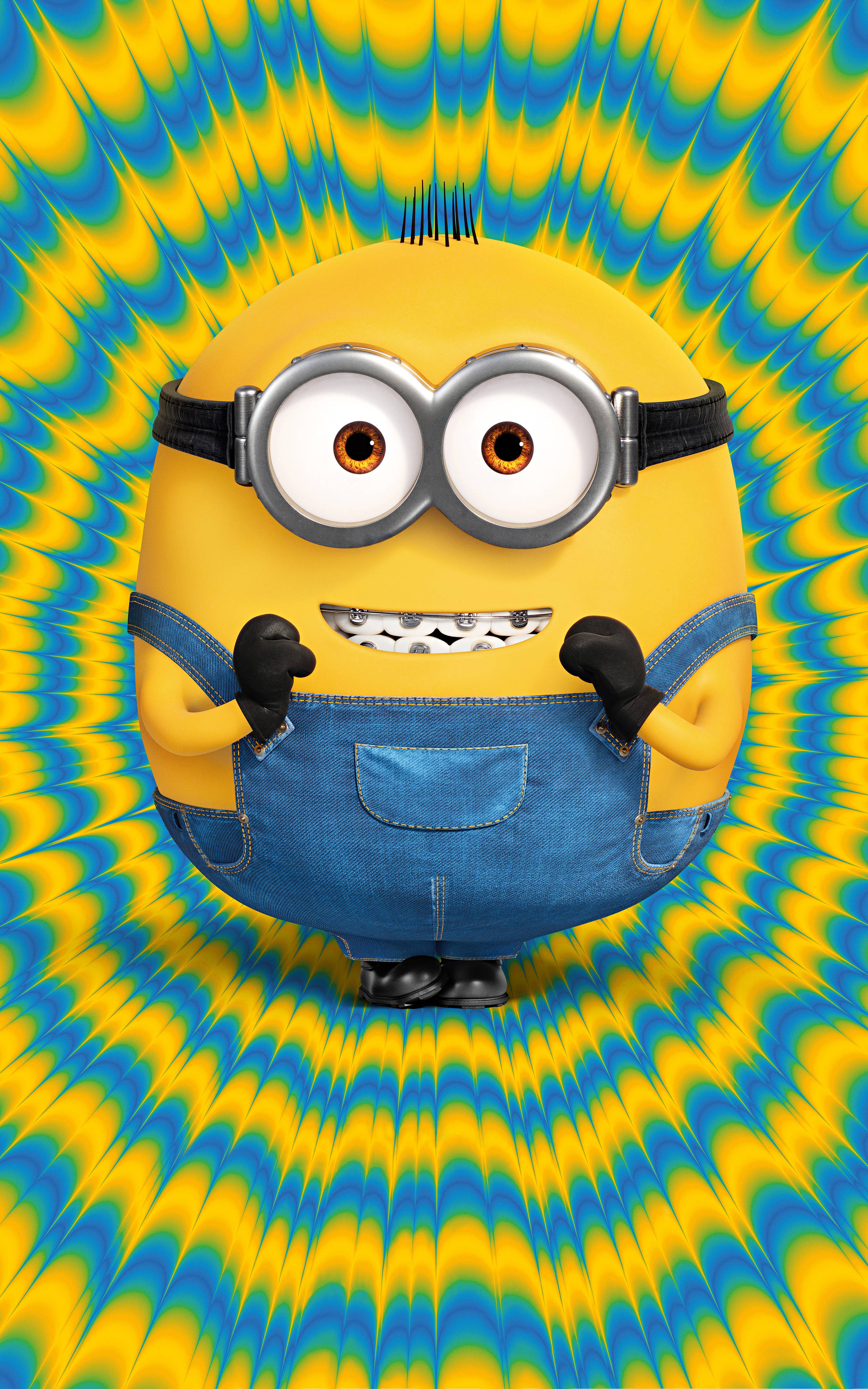 Minions Gul Og Blå Bakgrunner