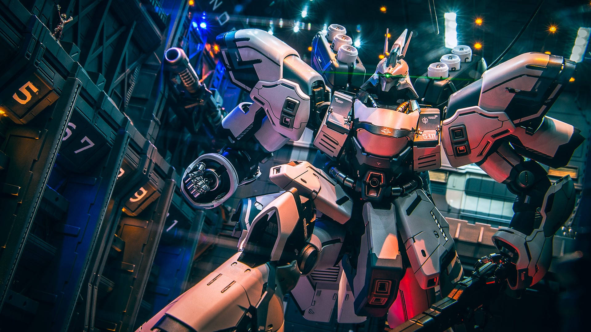 Mobile Suit Gundam med maskingevær Bakgrunner
