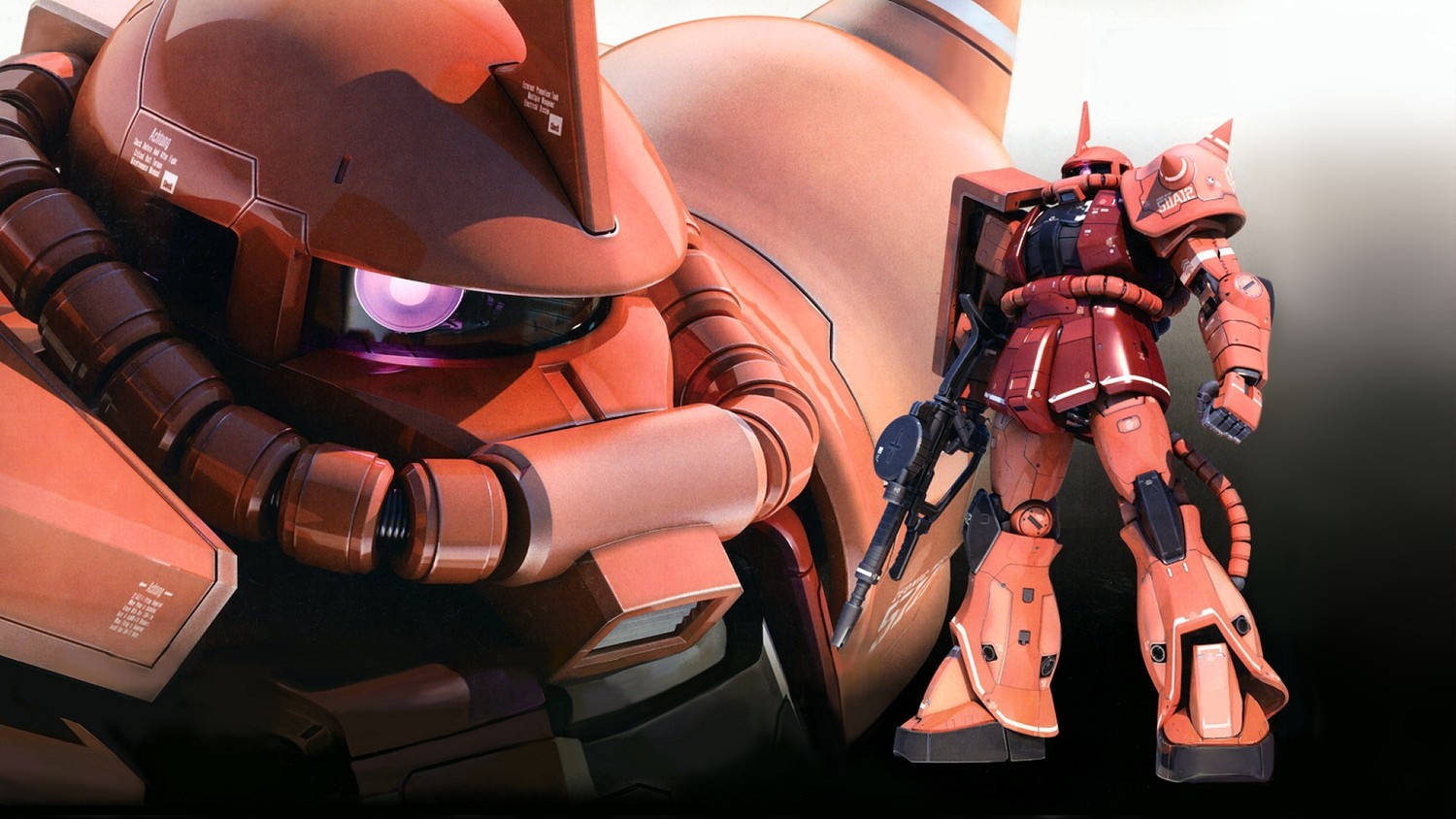 Mobile Suit Gundam Medium og helfigur Bakgrunner
