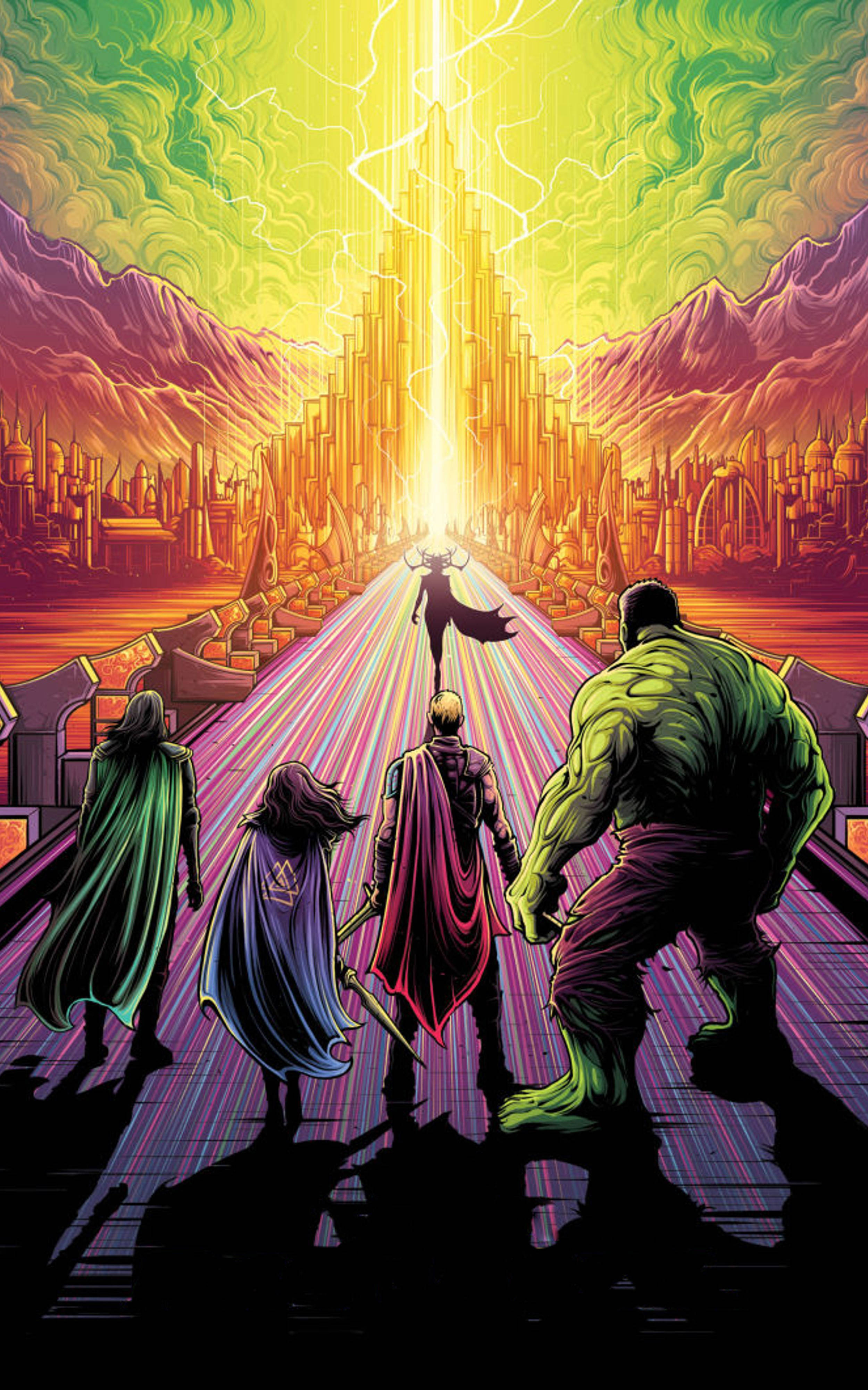 Mobile Thor Ragnarok Bakgrunner