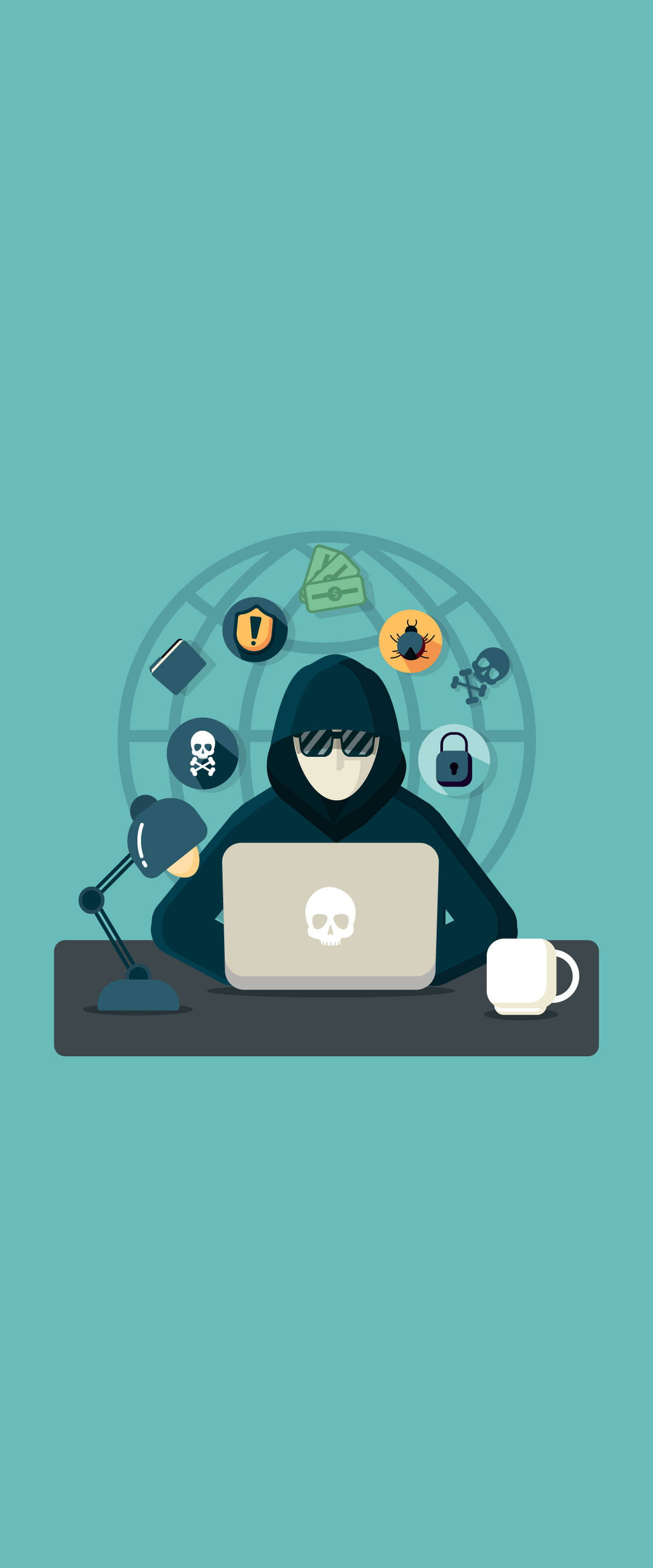 Moderne hacker-grafikk hacking Android-bakgrunn Bakgrunner