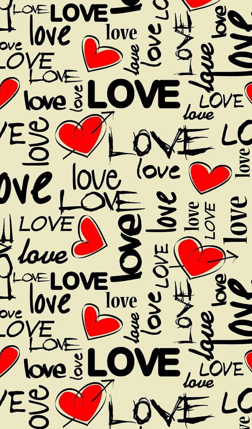 Mønster Love Heart PFP Bakgrunner
