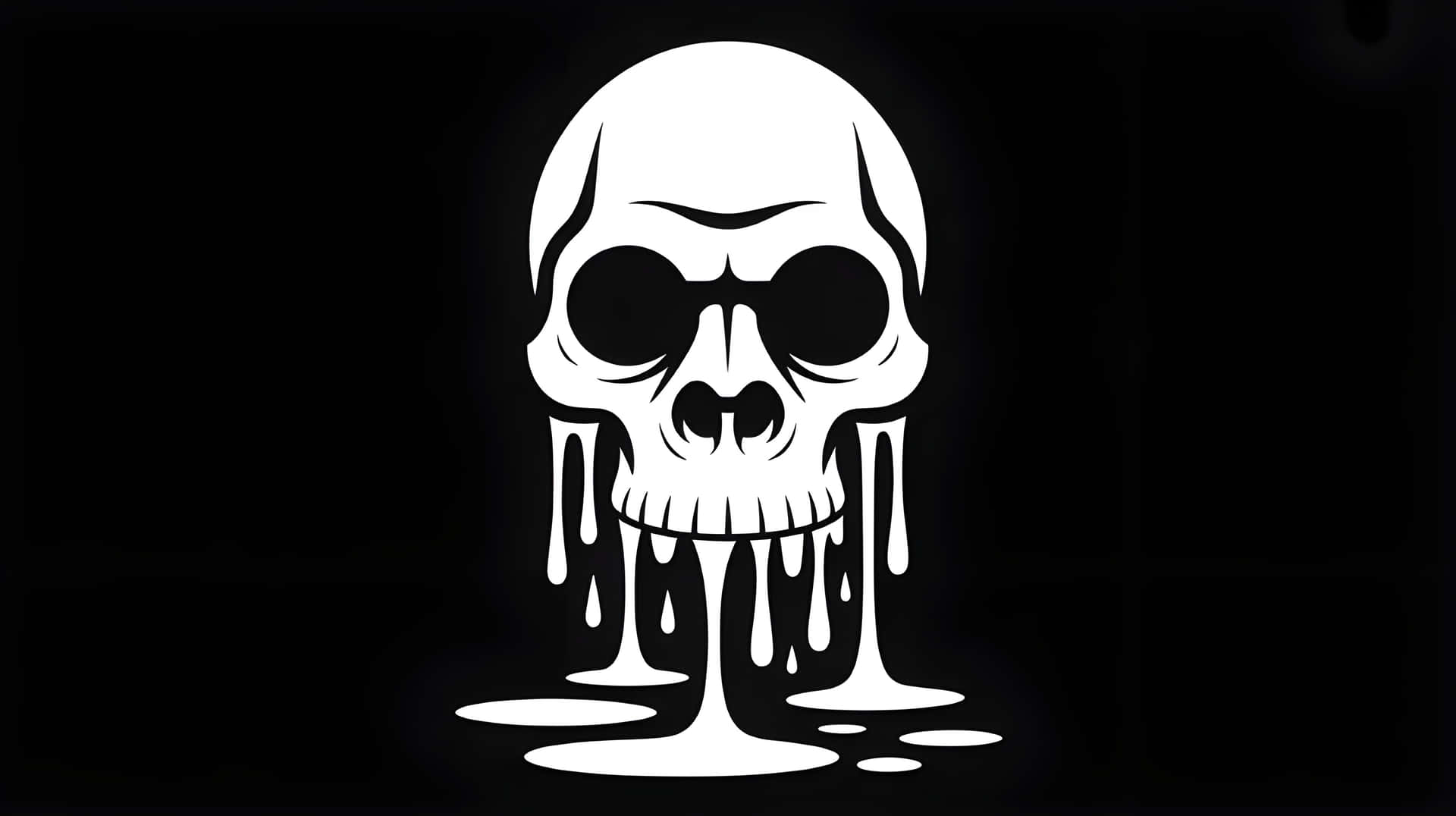 Estetisk, Silhuett, Skjelett, Halloween, Halloween-estetikk, Design, Grafisk, Kunst, Skummel, Minimalistisk, Mørk, Mørk estetikk, Abstrakt, Gotisk, Skrekk, Skrekkestetikk, Hvit, Svart, Drypp, Skalle — Mørk estetikk GIF Bakgrunner