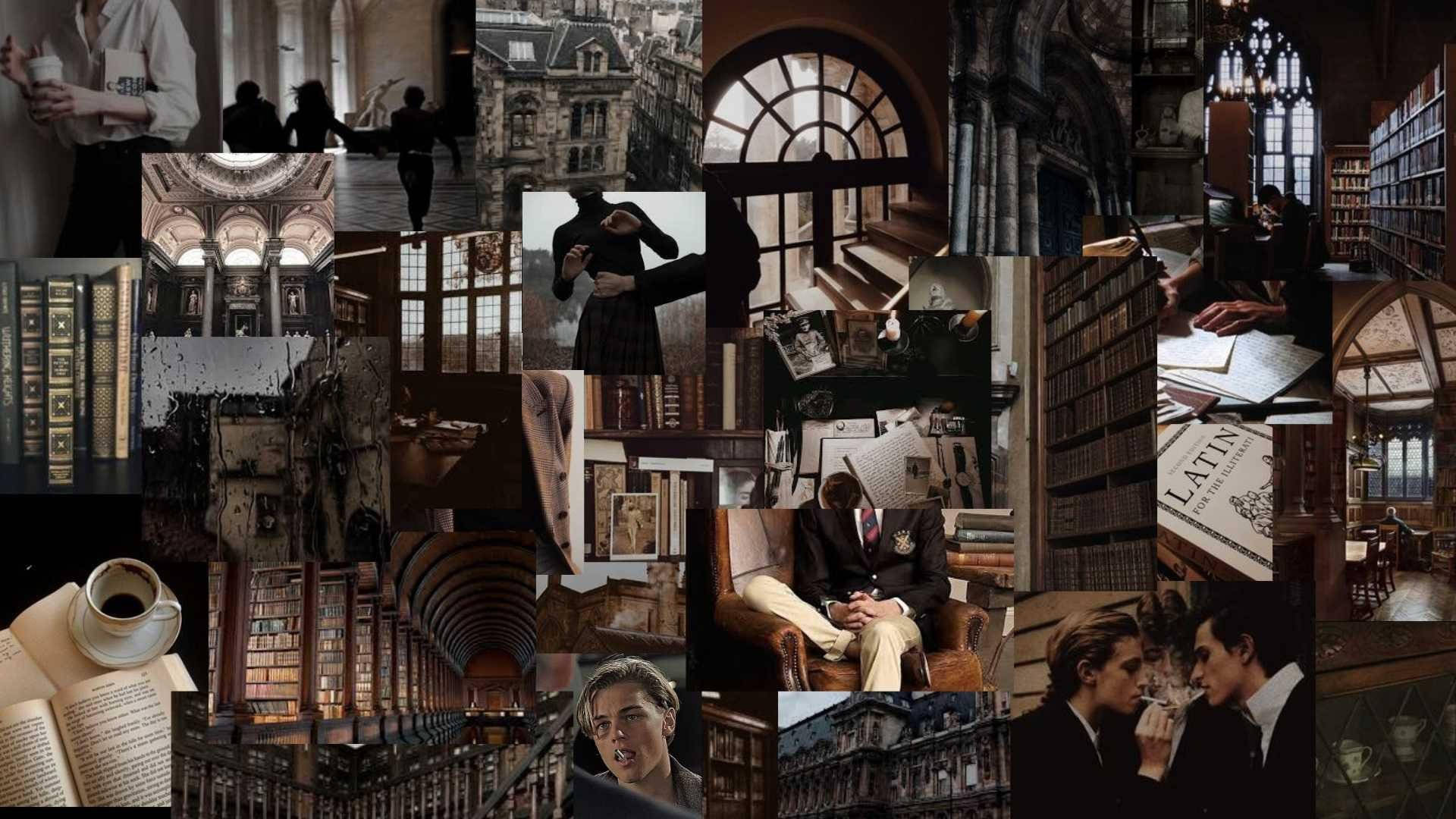 Mørk Light Academia Bakgrunner