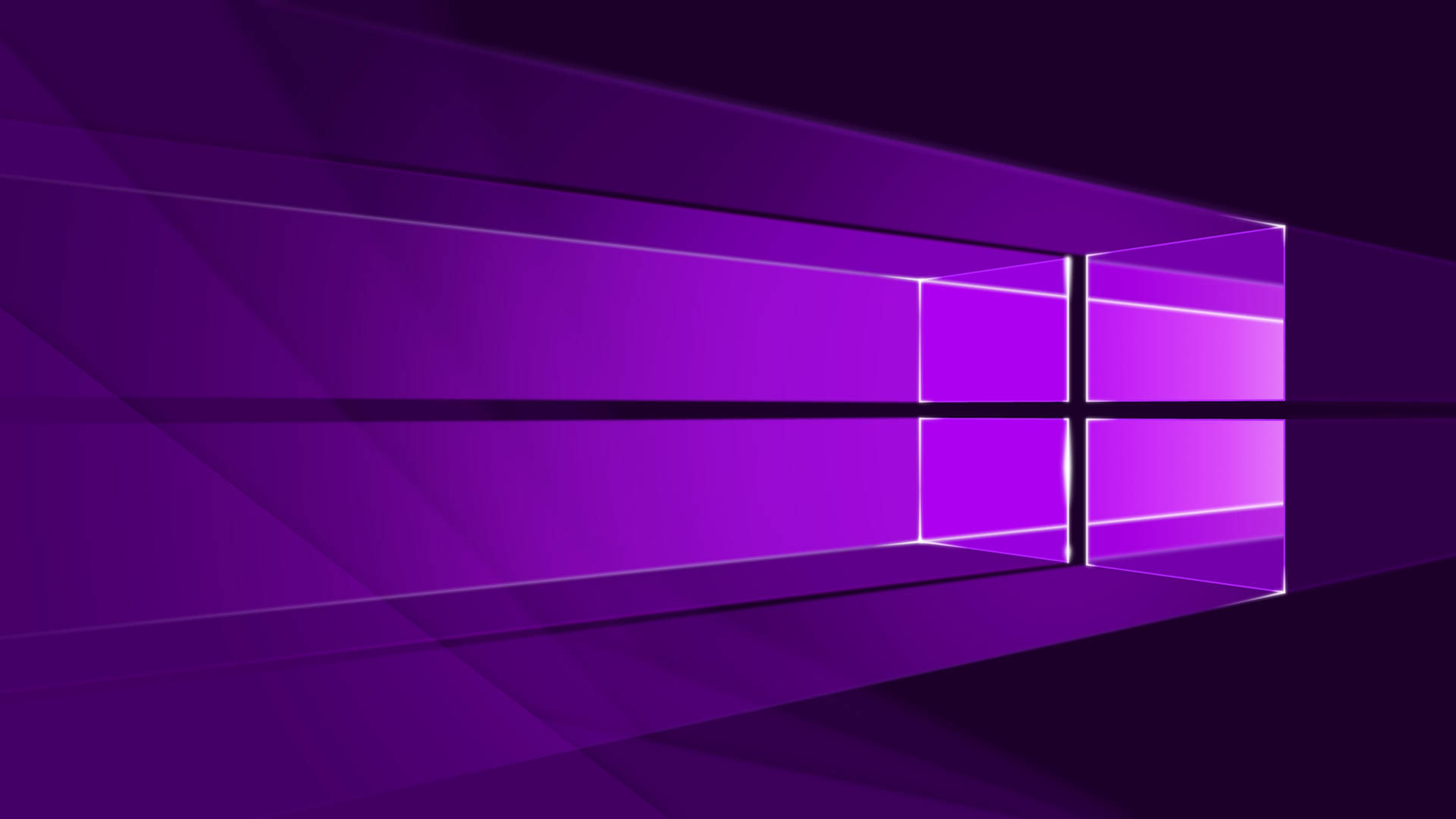 Mørk neonlilla Windows-logo
