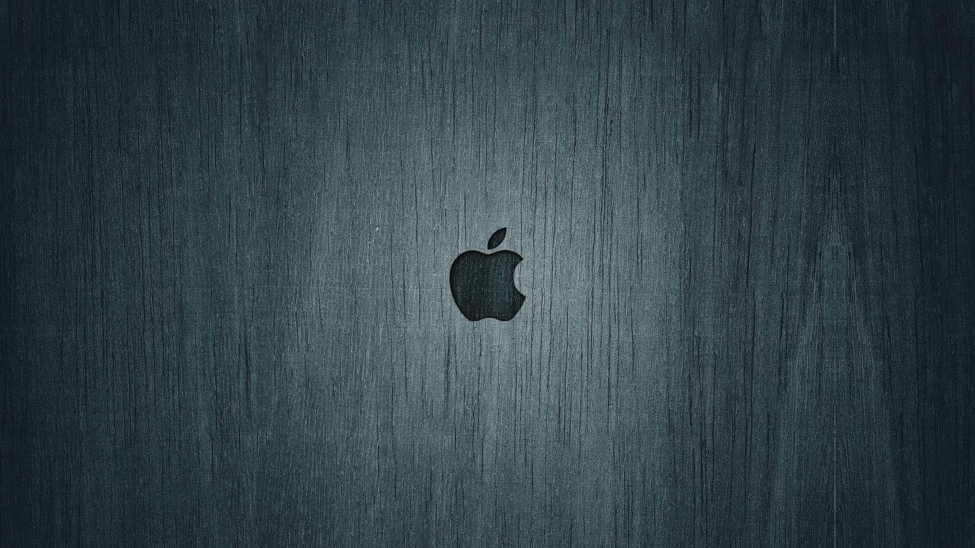 Mørkegrå treoverflate HD Apple-bakgrunn Bakgrunner
