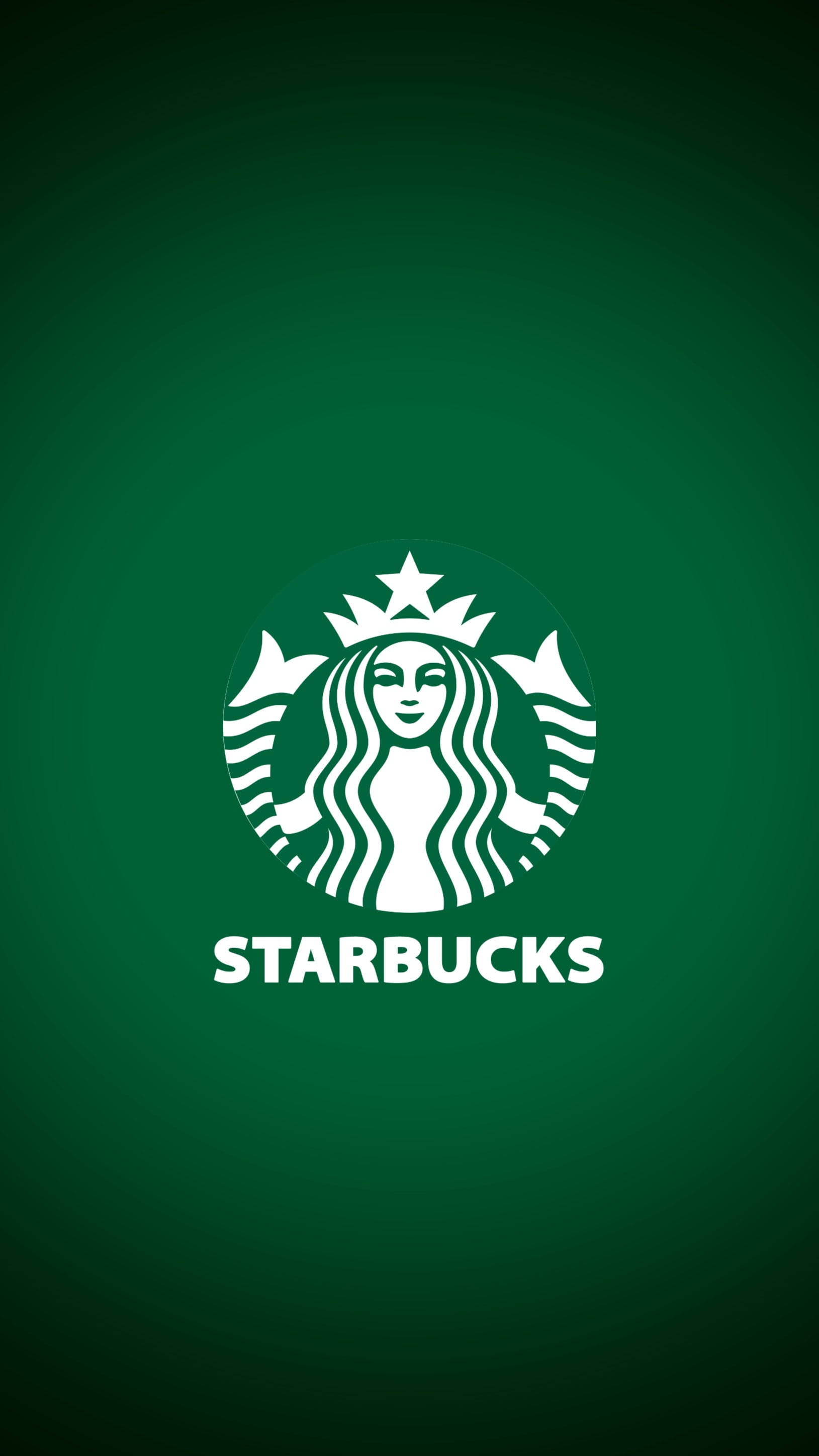 Mørkegrønn Starbucks iPhone Bakgrunner