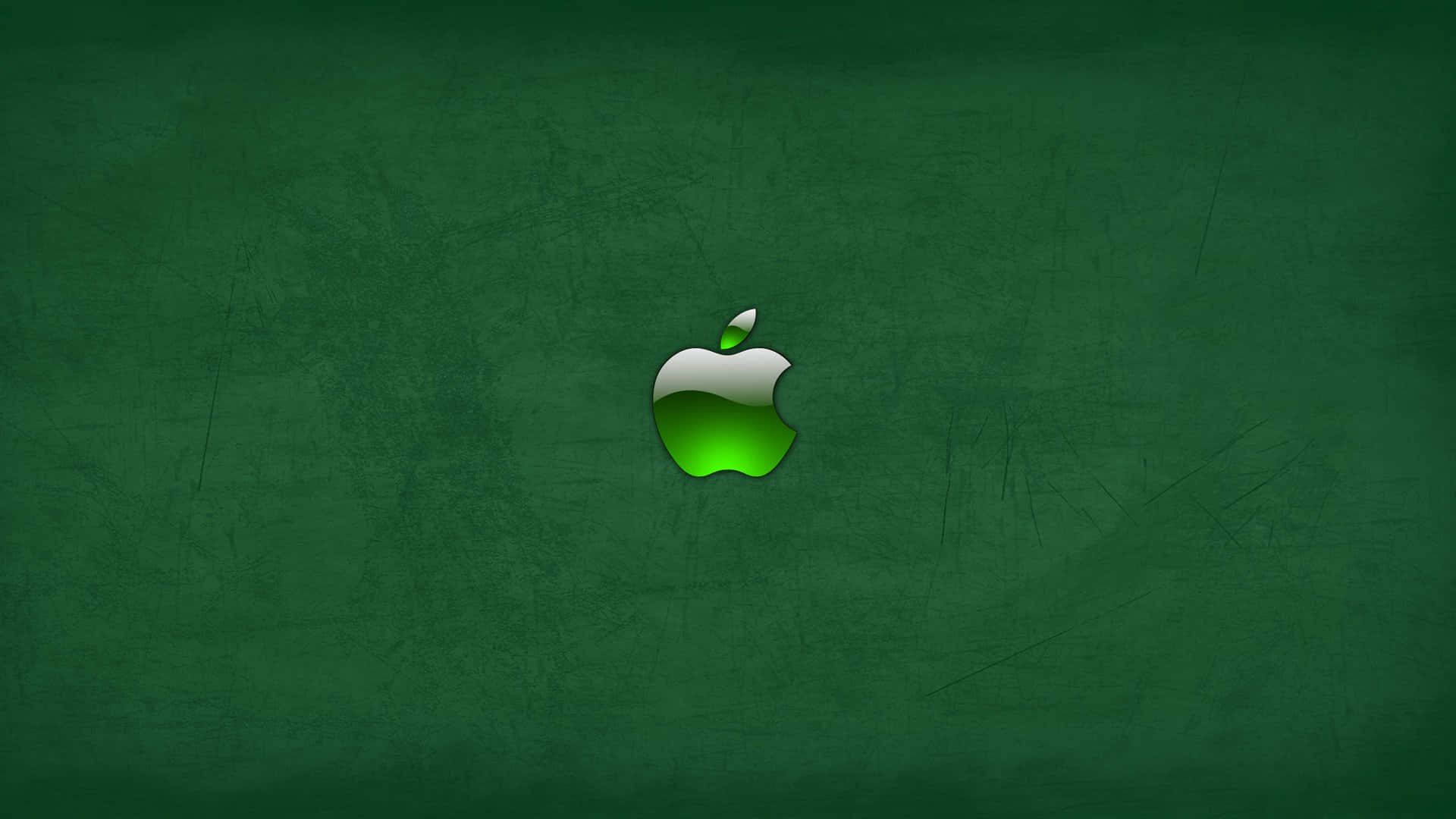 Mørkegrønt Apple-logo HD-bakgrunn Bakgrunner