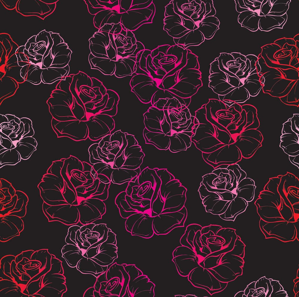 Mørkt Blomsterbakgrunnsbilde Bakgrunner