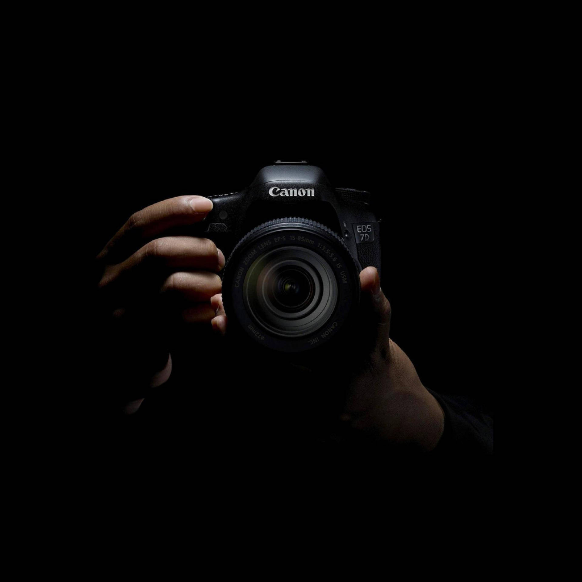 Mørkt fotografi Canon-kamera bakgrunnsbilde — Mobil GIF Bakgrunner