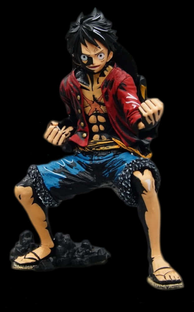 Monkey D. Luffy One Piece-figur Bakgrunner