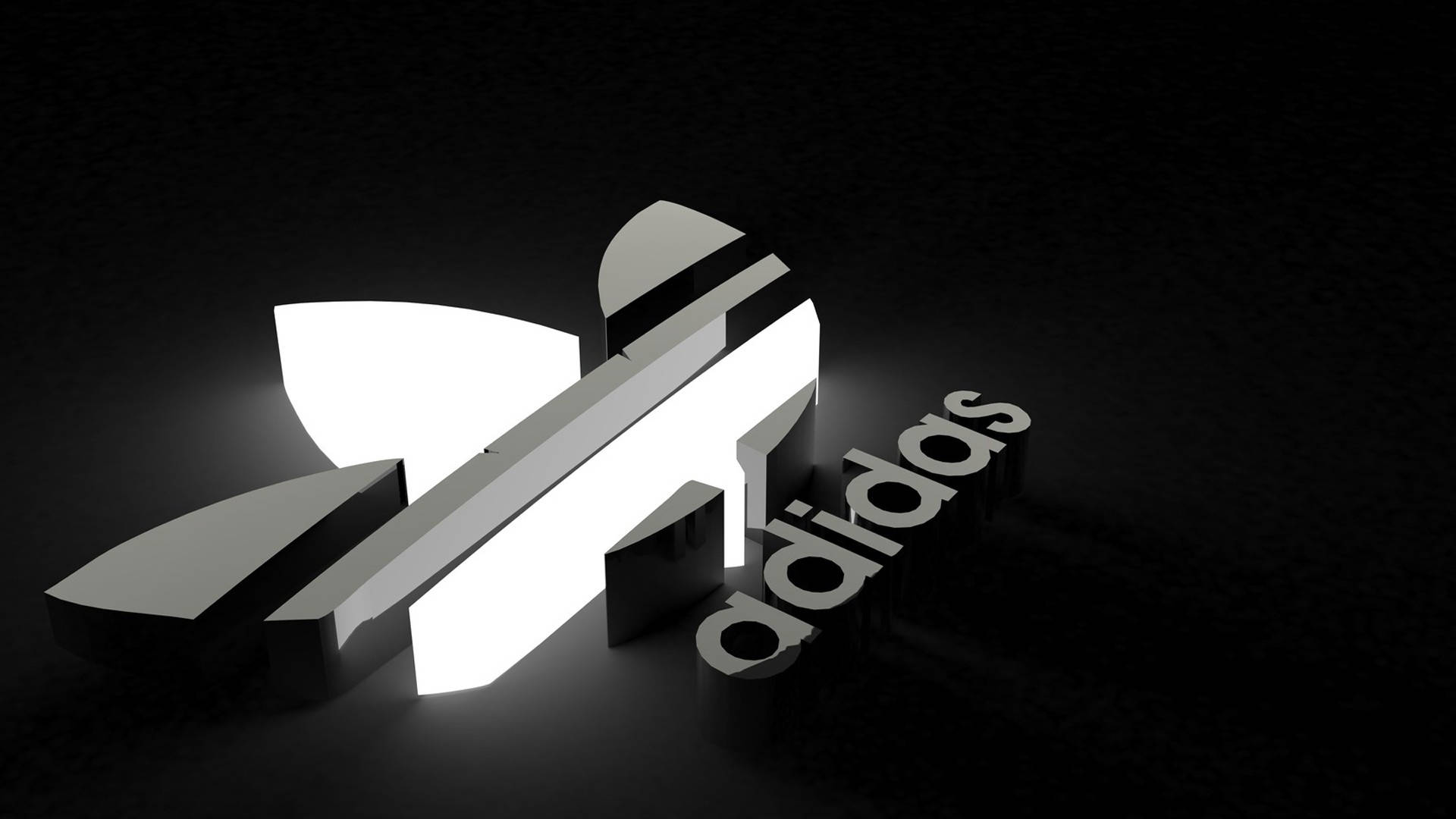 Monokromt Adidas-merkelogo Bakgrunner