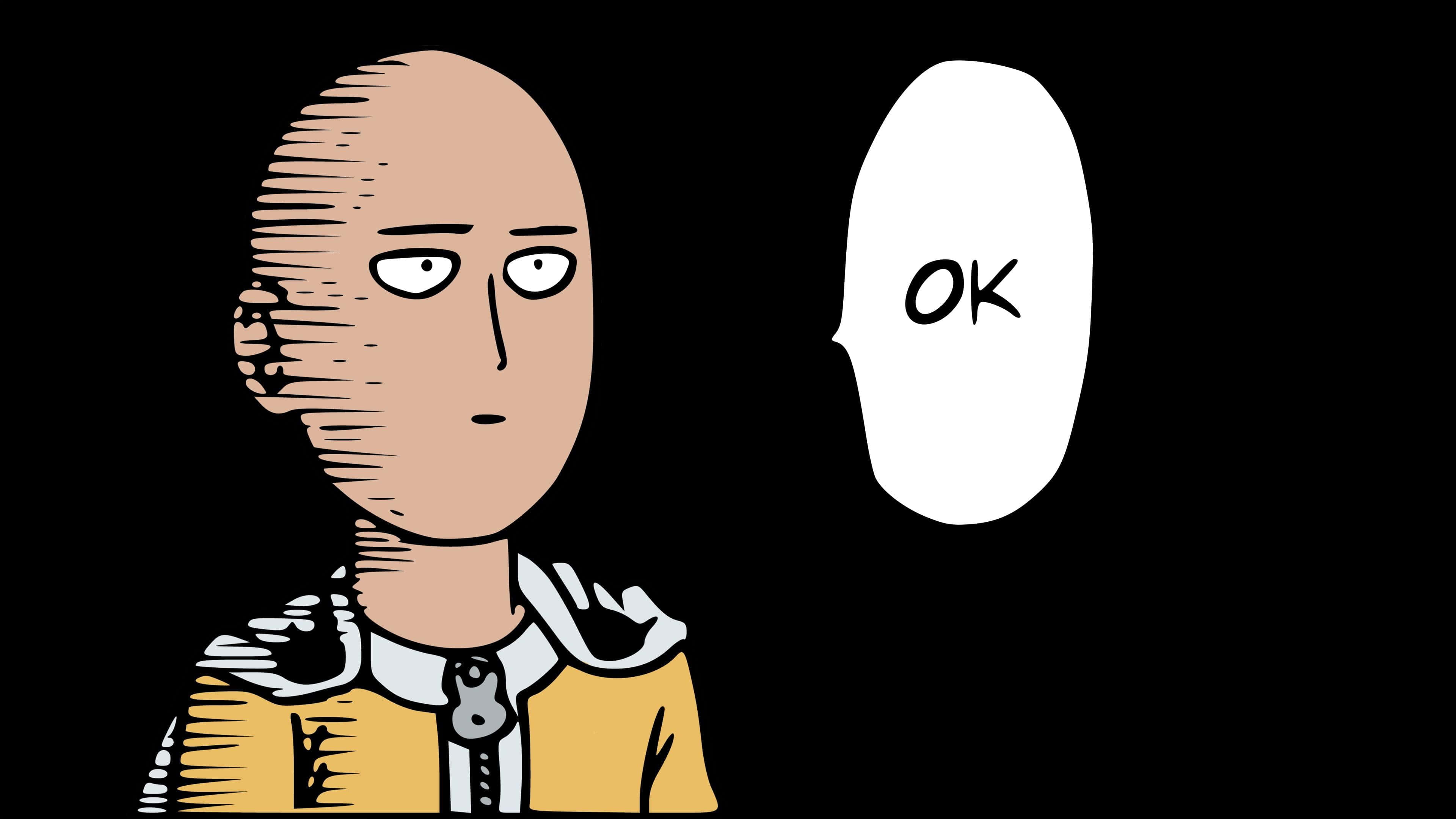 Morsom anime-profilbilde av Saitama Bakgrunner