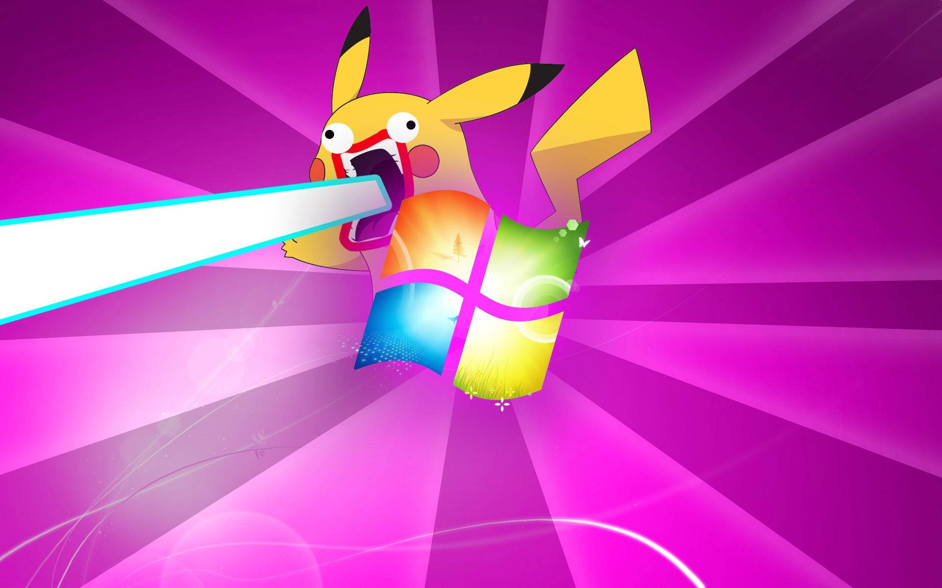Morsom Anime Windows Pikachu Bakgrunner