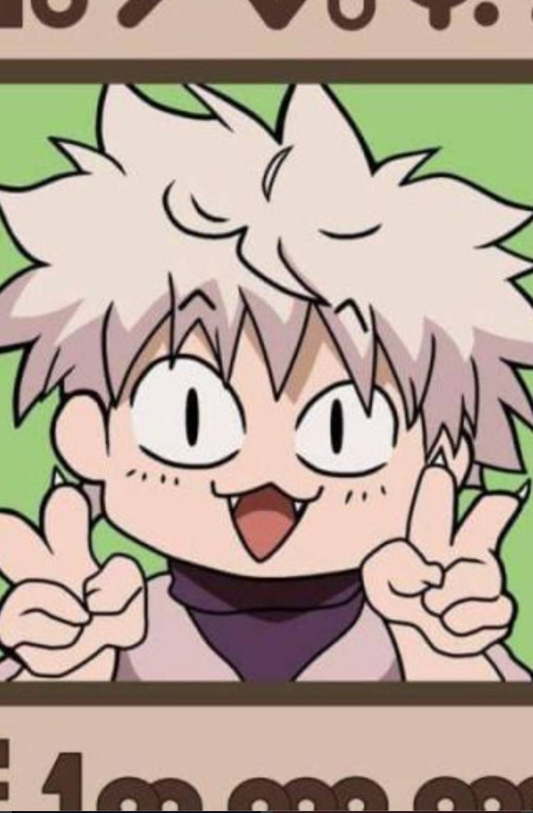 Morsom Hunter X Hunter Killua PFP Anime Fanart Bakgrunner
