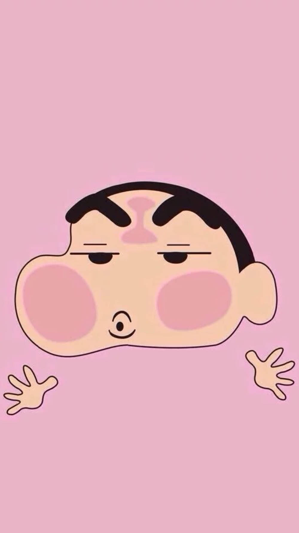 Morsom manga-karakter Shin Chan iPhone Bakgrunner