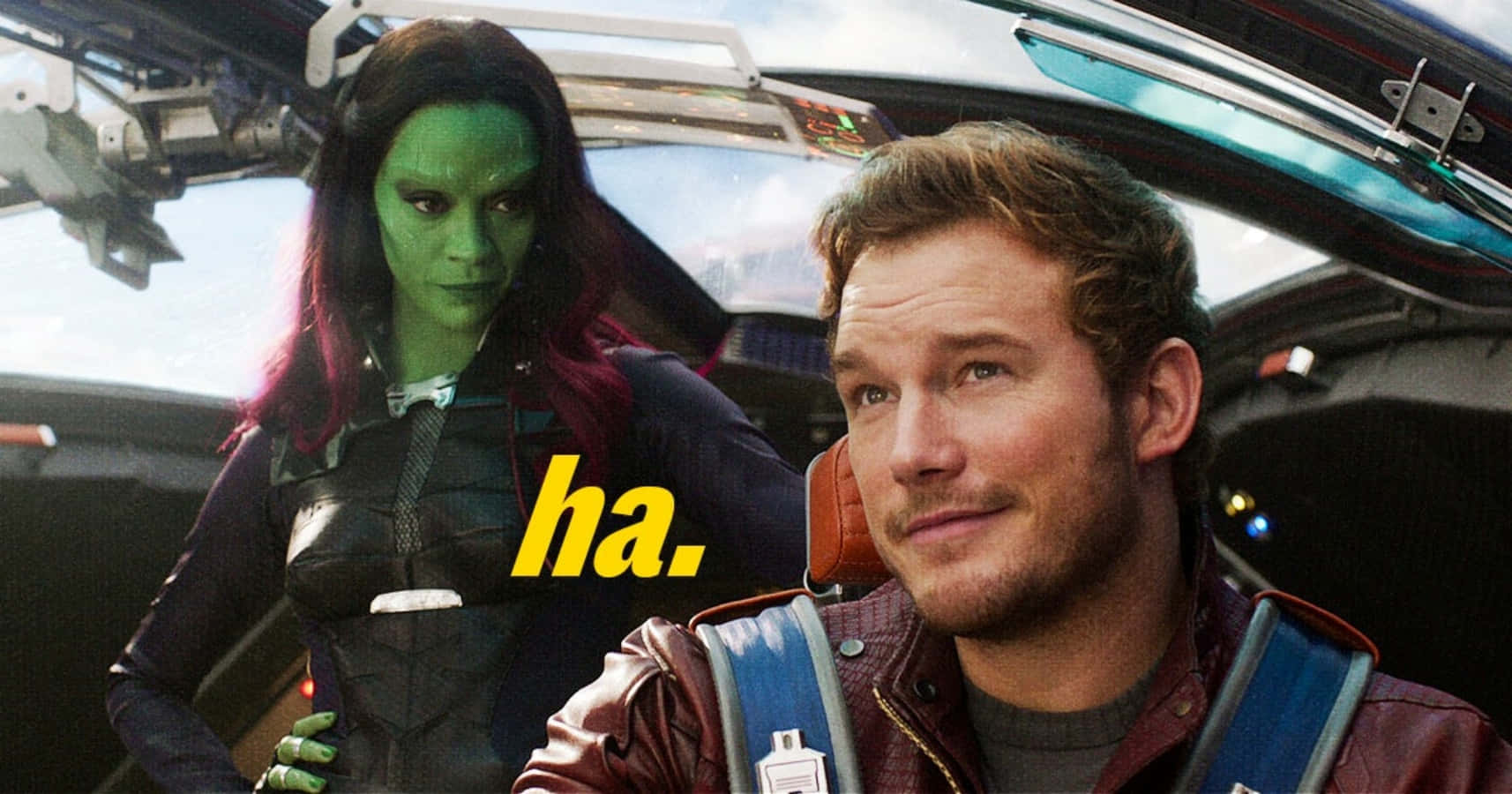 Morsomt Marvel-bilde av Star-lord og Gamora Bakgrunner