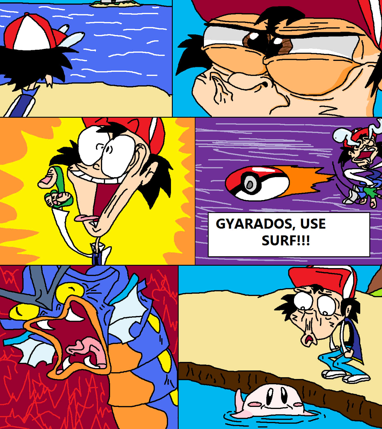Morsomt Pokemon-karikaturbilde Bakgrunner