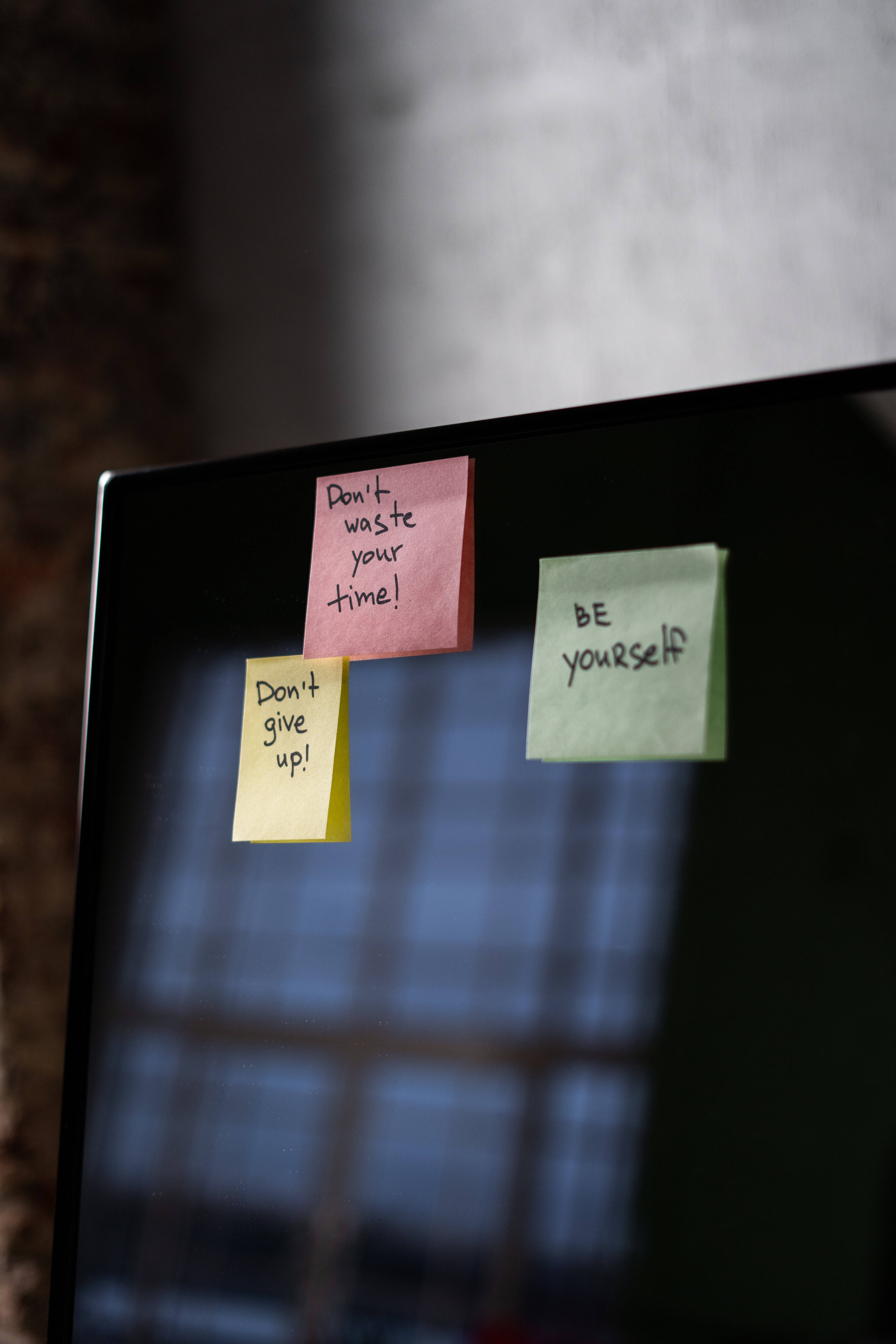 Motiverende Post-It Lapper Dataskjerm Bakgrunner