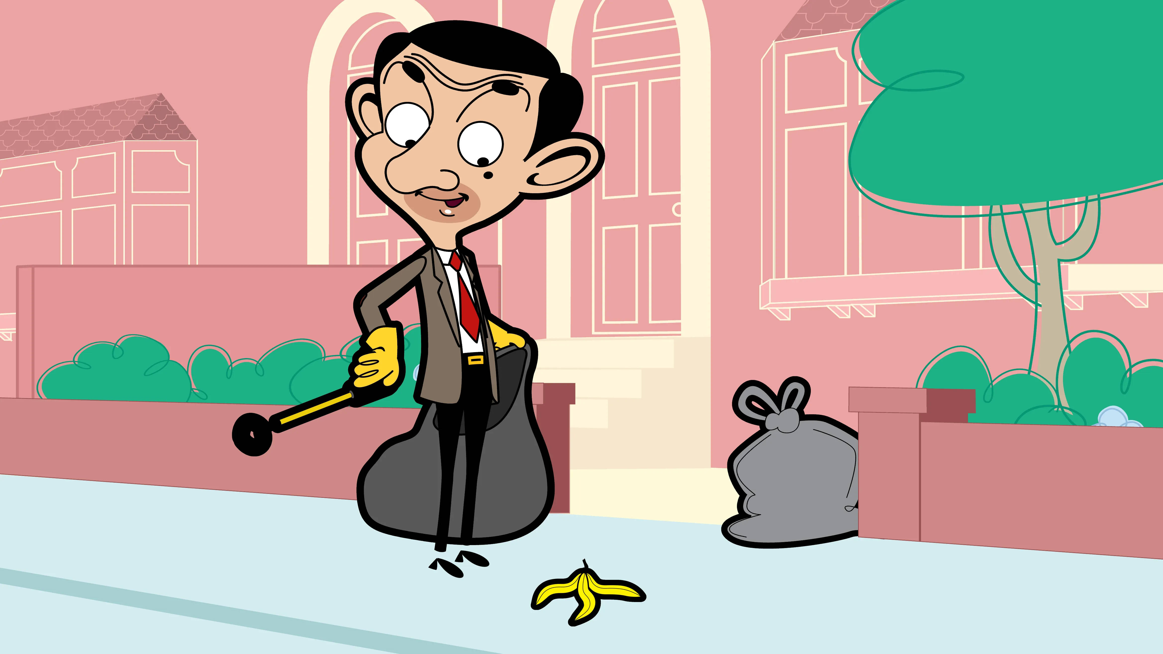 Mr Bean 4K bananskall Bakgrunner